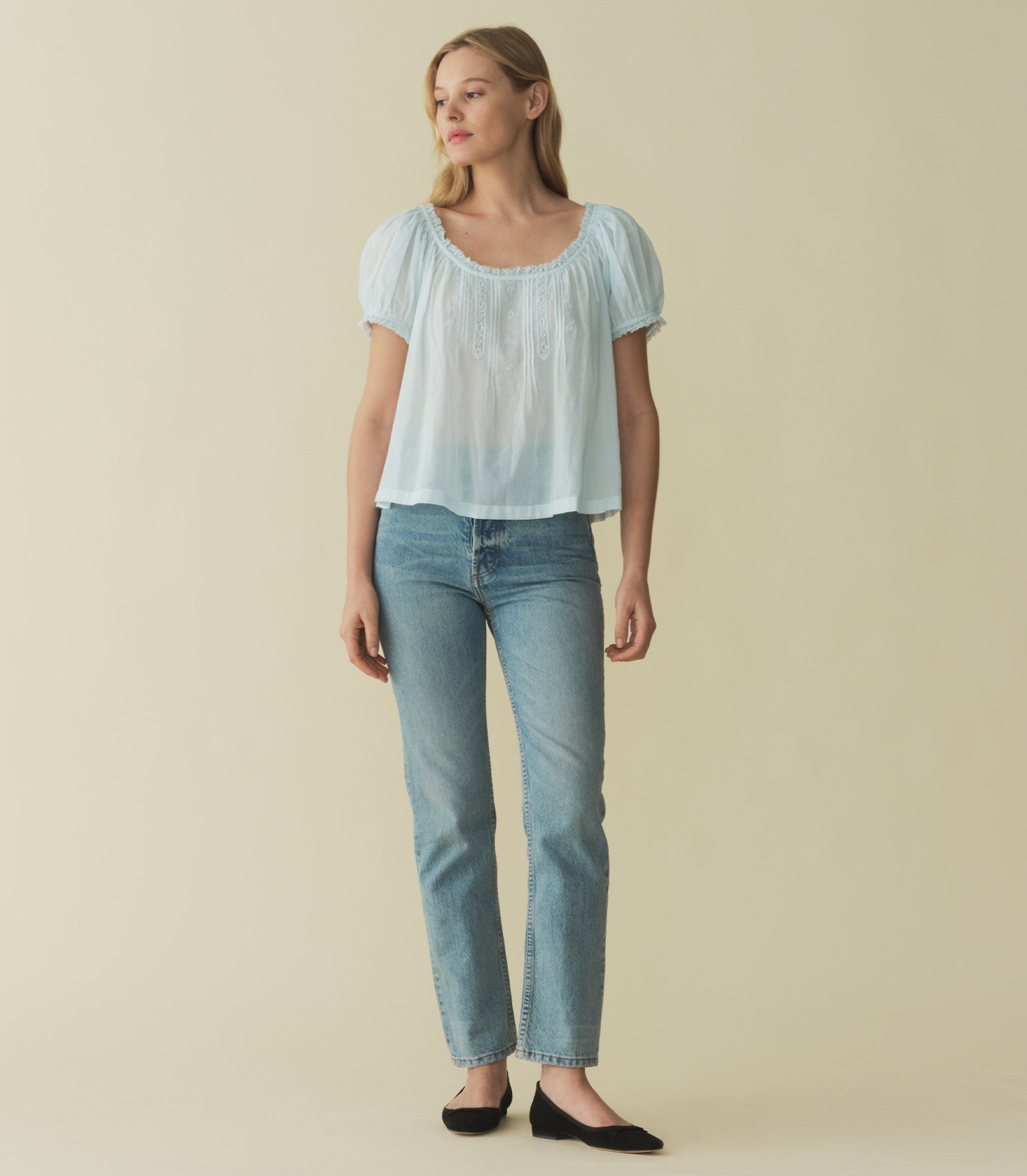HMD -- FREDERICA TOP -- ALICE BLUE view 4
