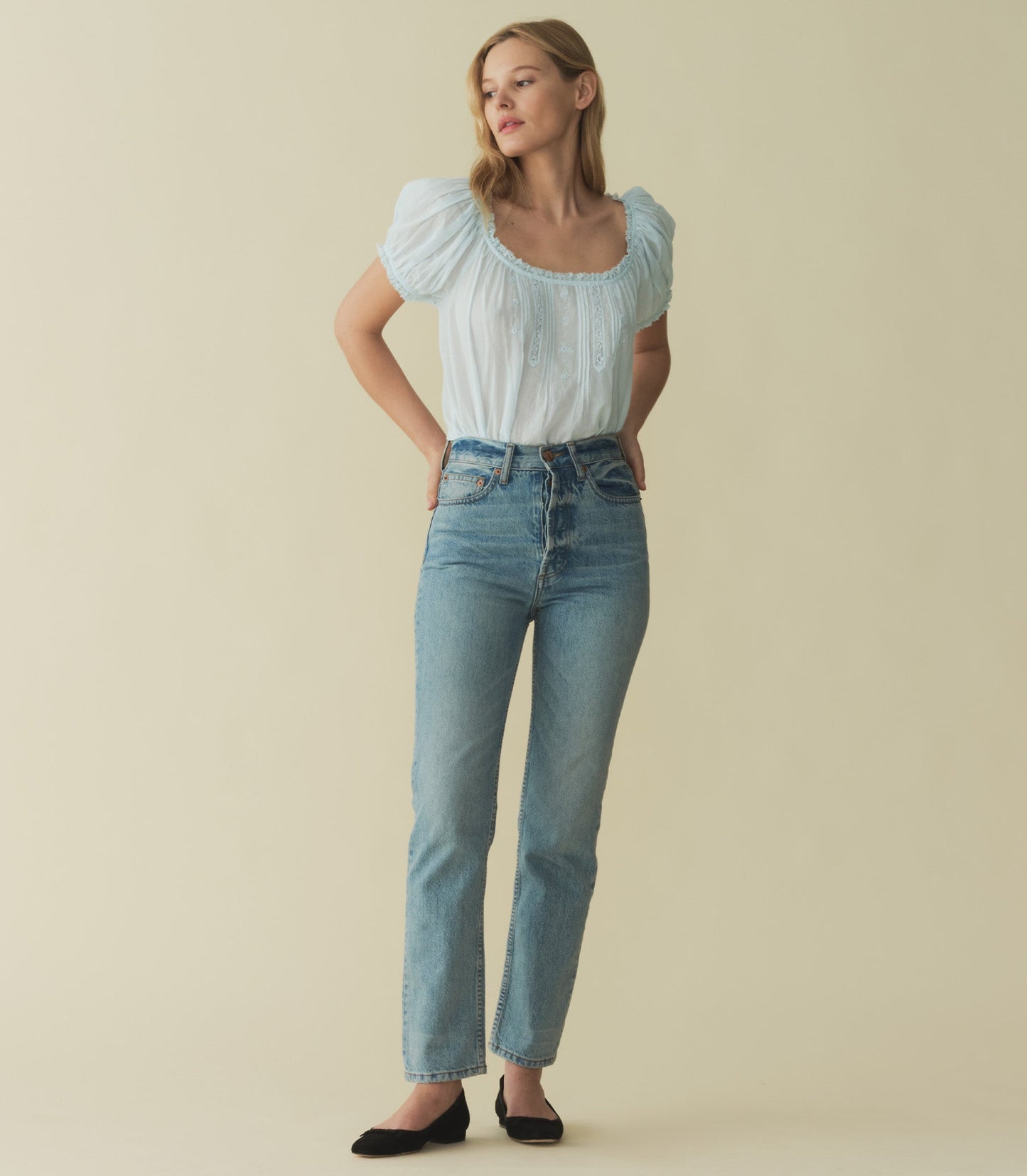HMD -- FREDERICA TOP -- ALICE BLUE