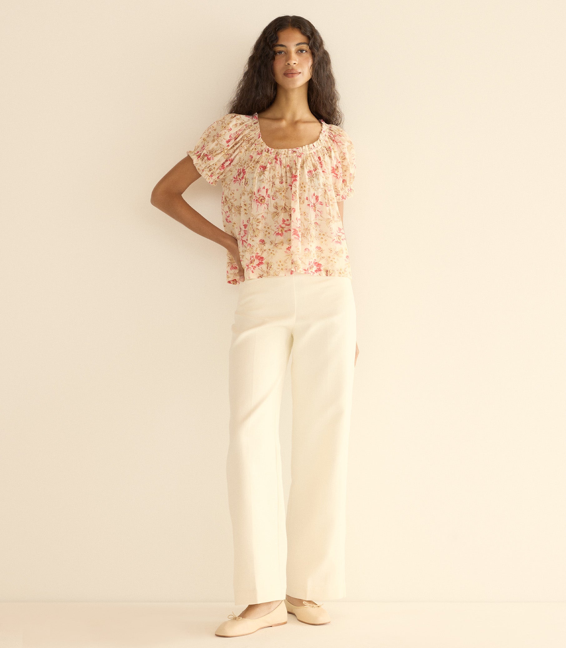 FREDERICA TOP -- FLEURS DE PROVENCE view 1