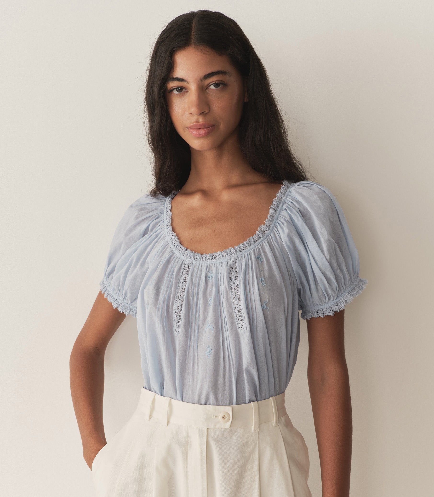 HMD -- FREDERICA TOP -- ICY BLUE view 1

