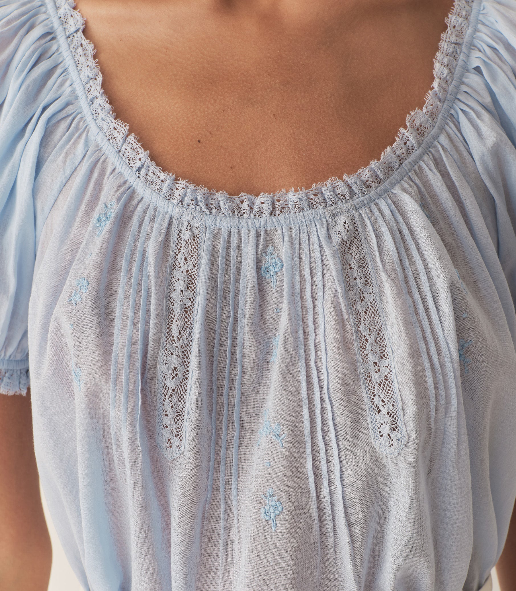 FREDERICA TOP -- ICY BLUE view 2