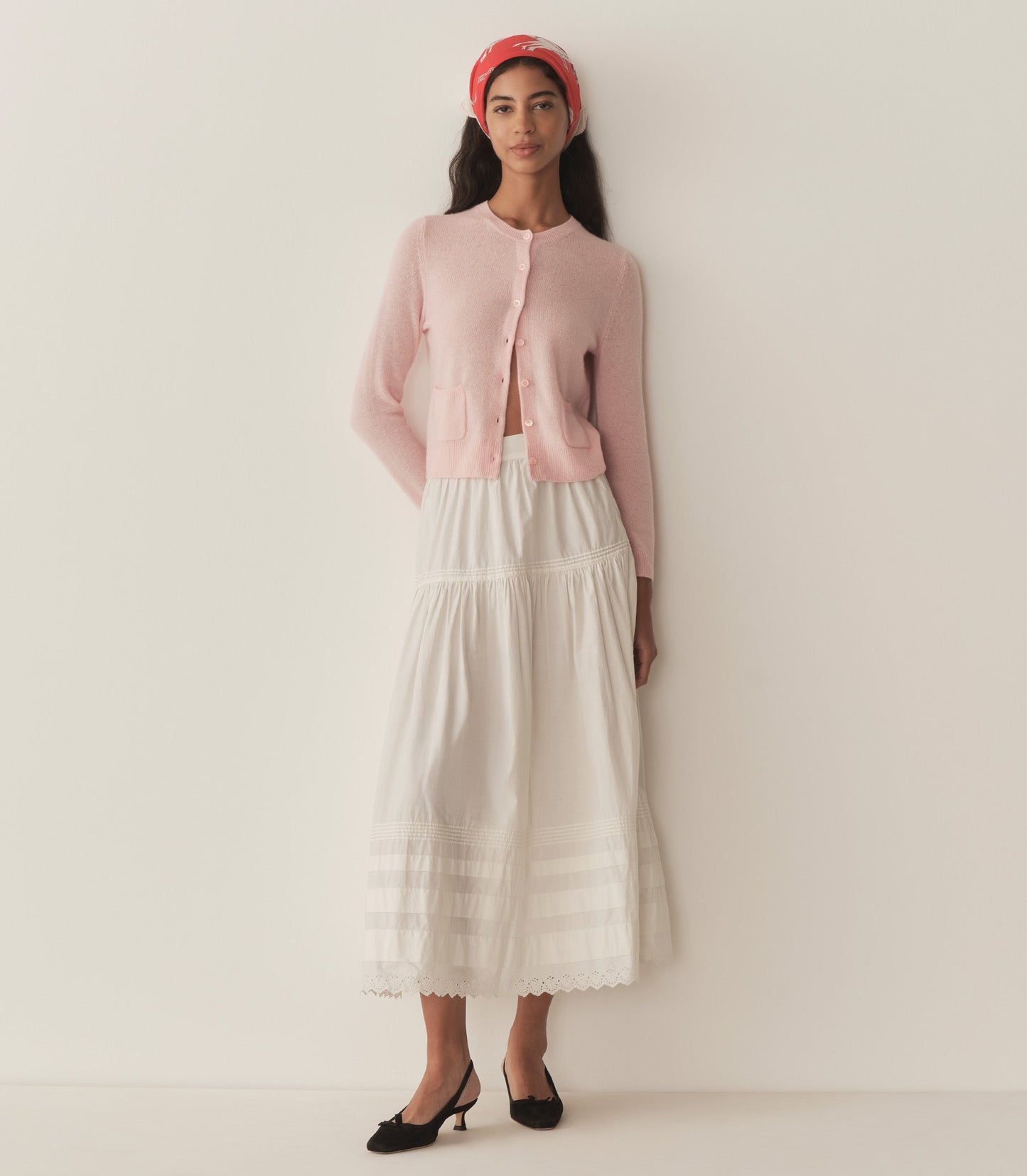 HMD -- FREYA CASHMERE CARDIGAN -- ROSEWATER