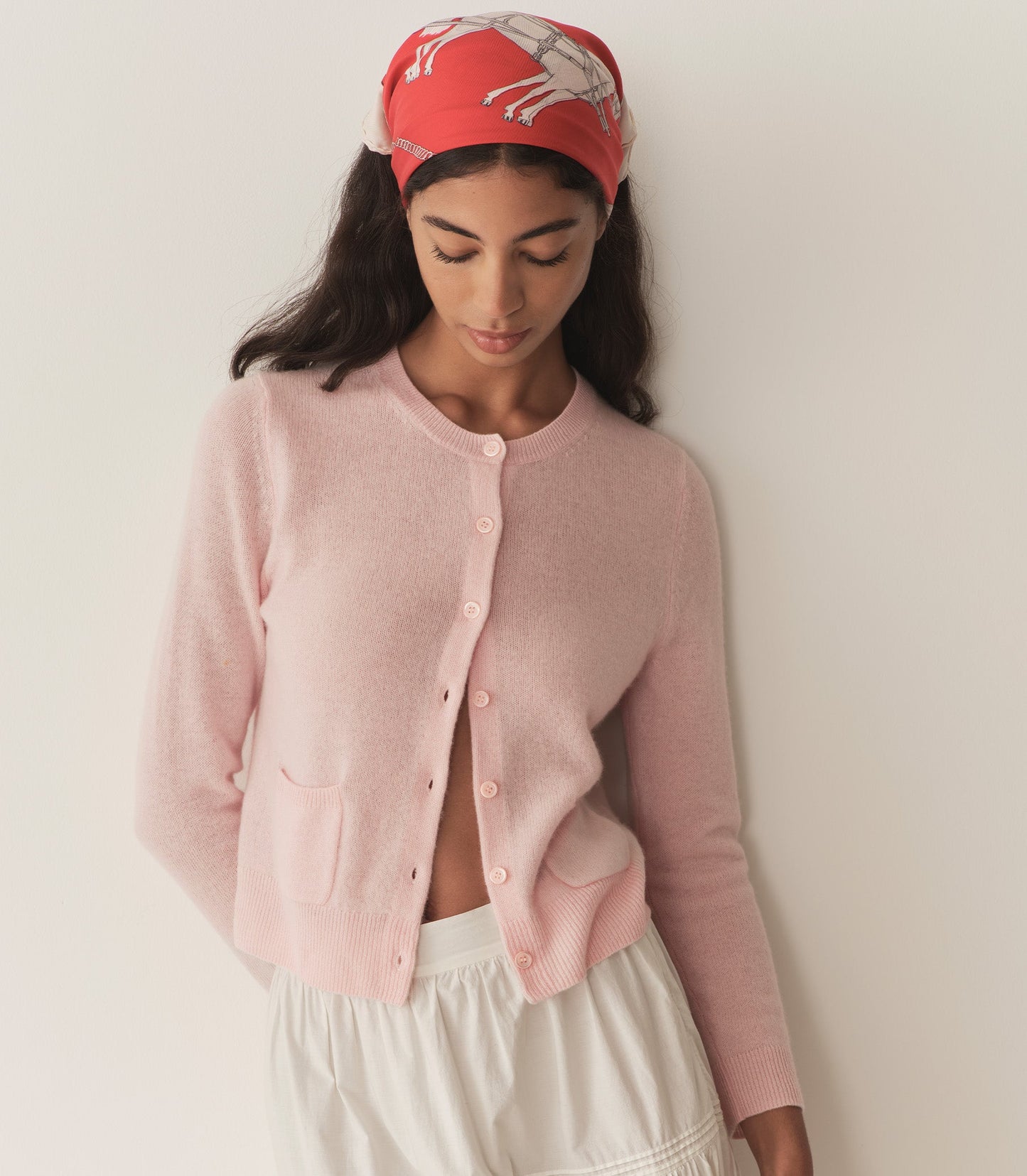 HMD -- FREYA CASHMERE CARDIGAN -- ROSEWATER