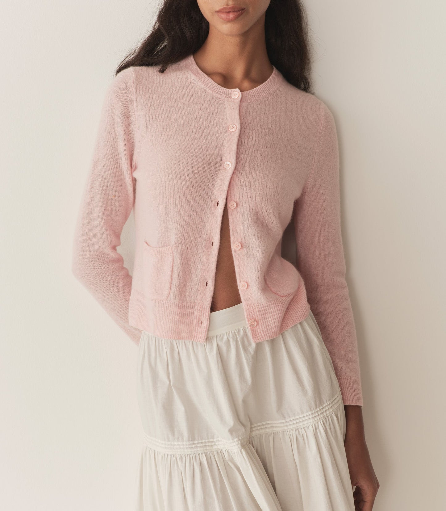 HMD -- FREYA CASHMERE CARDIGAN -- ROSEWATER