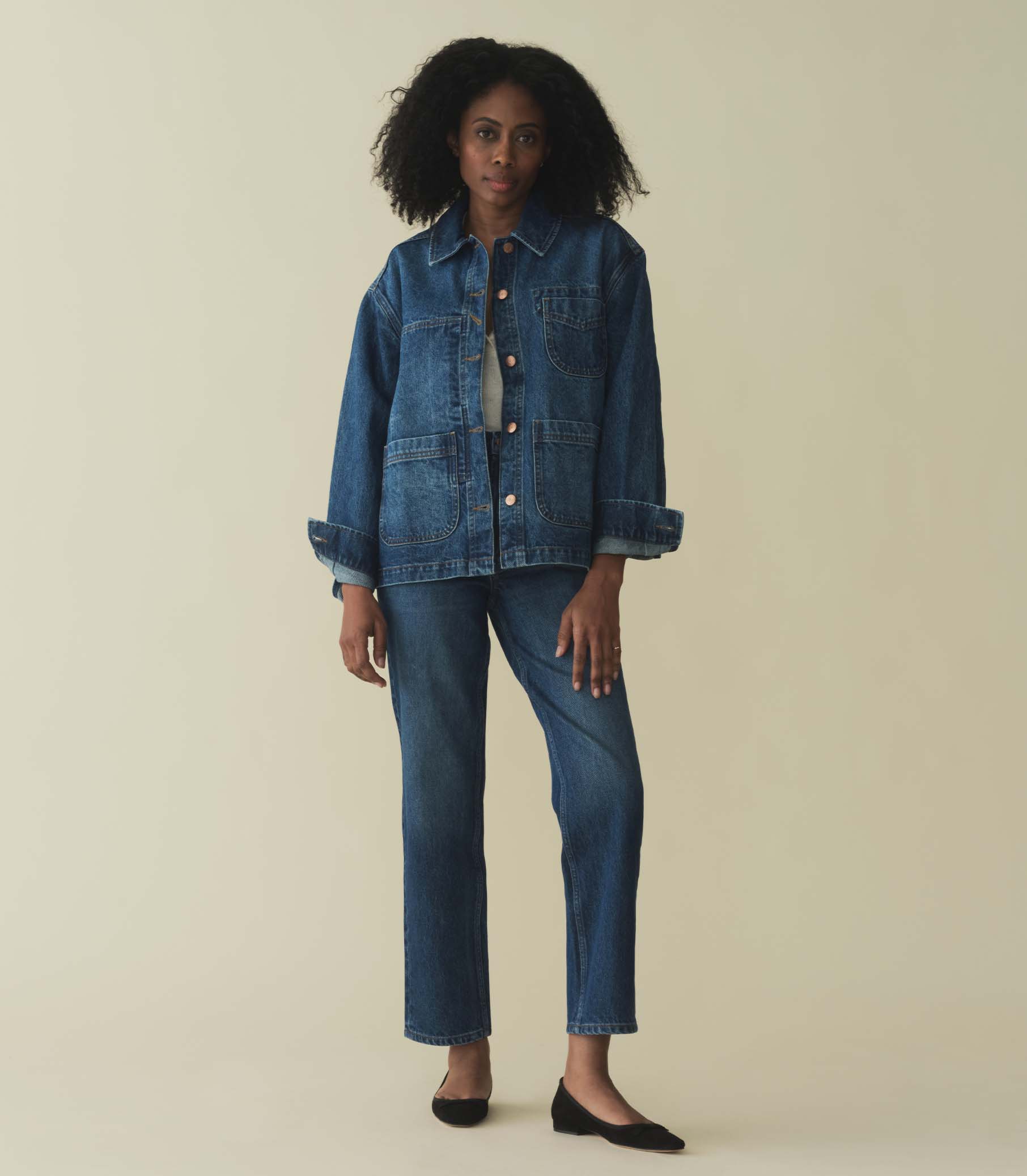 HMD -- GAELLE JACKET -- BLEU D'HIER WASH view 2

