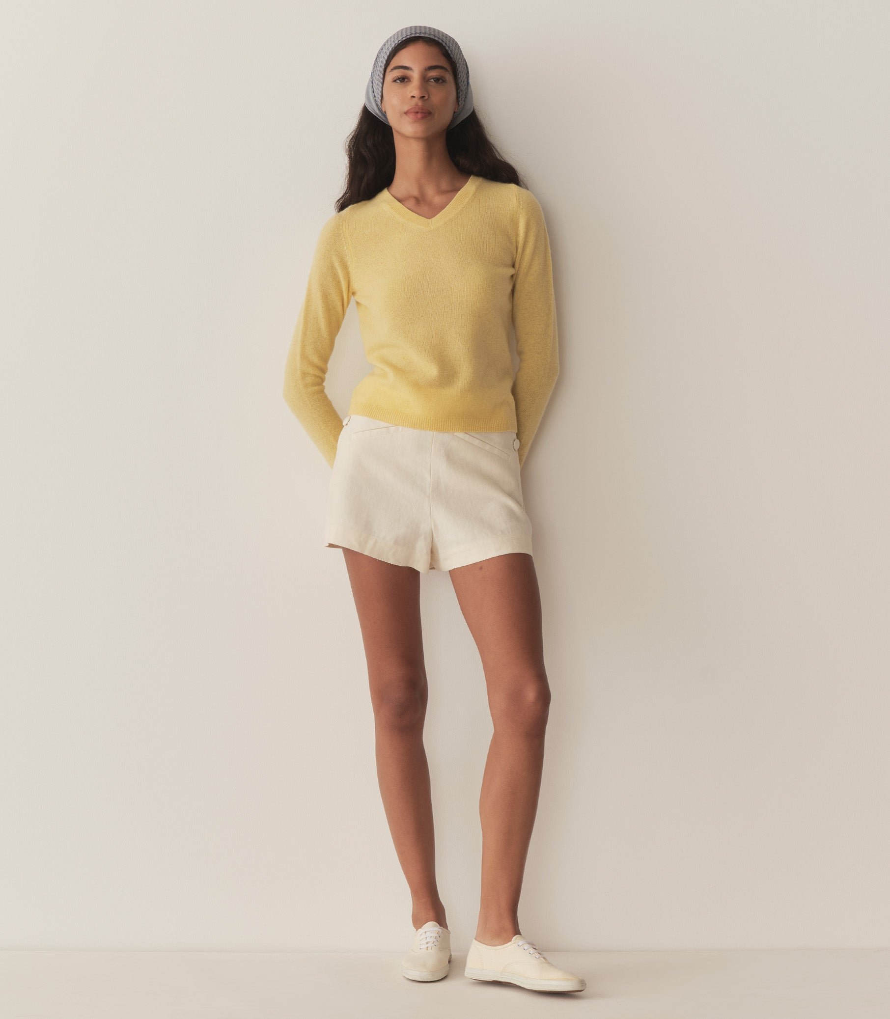 HMD -- GARANCE CASHMERE SWEATER -- LEMON CHIFFON view 3
