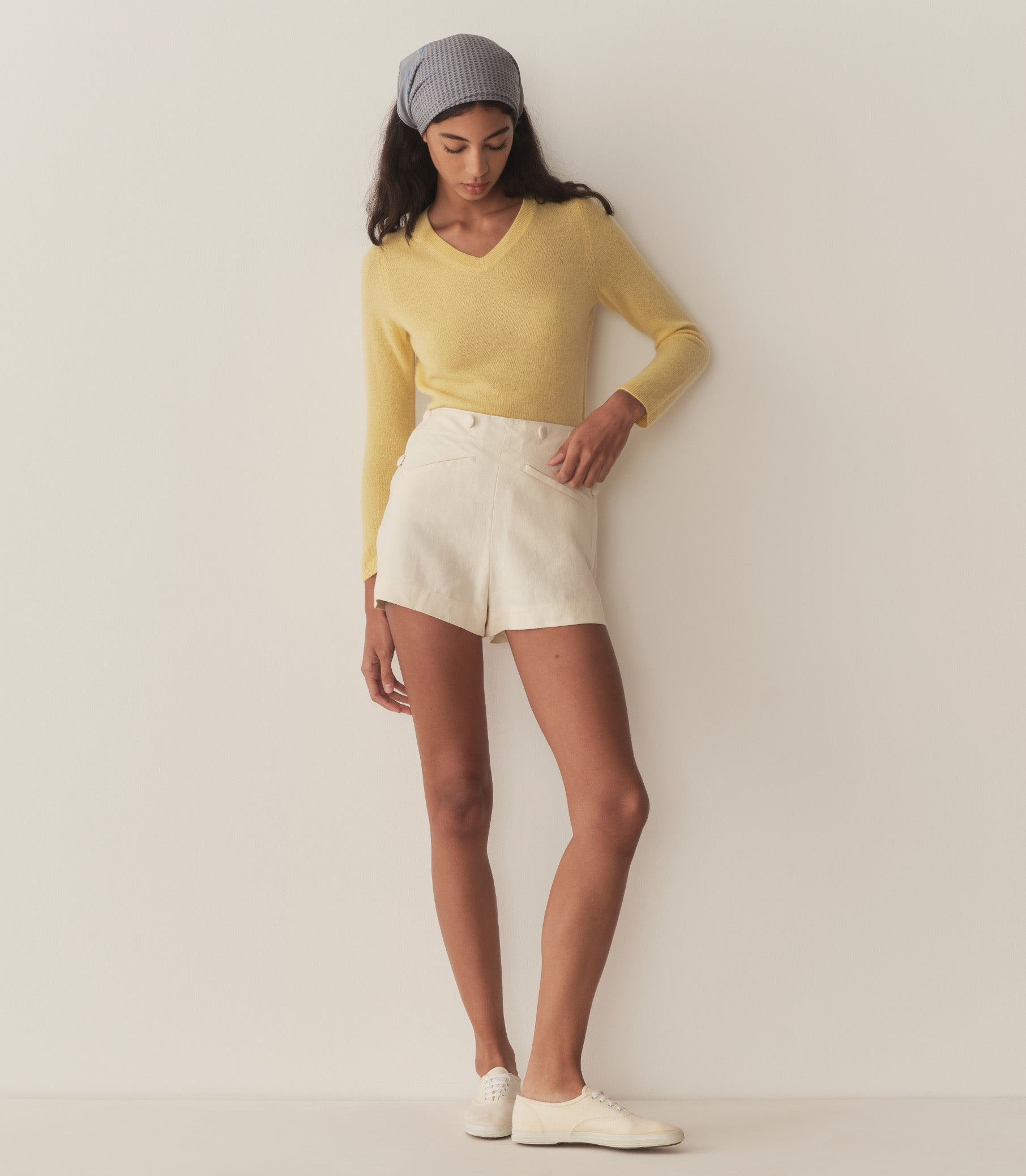 HMD -- GARANCE CASHMERE SWEATER -- LEMON CHIFFON view 2
