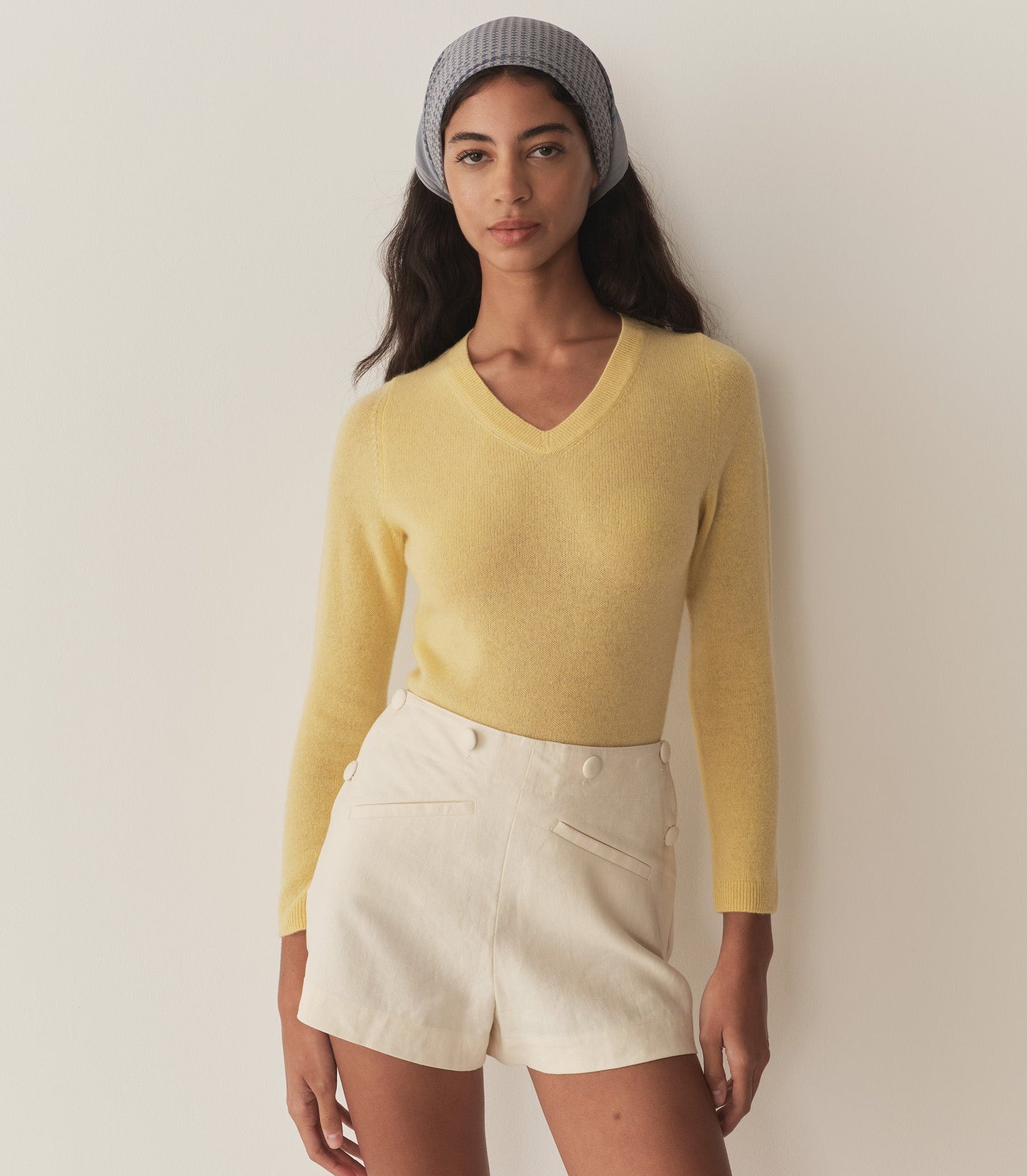HMD -- GARANCE CASHMERE SWEATER -- LEMON CHIFFON