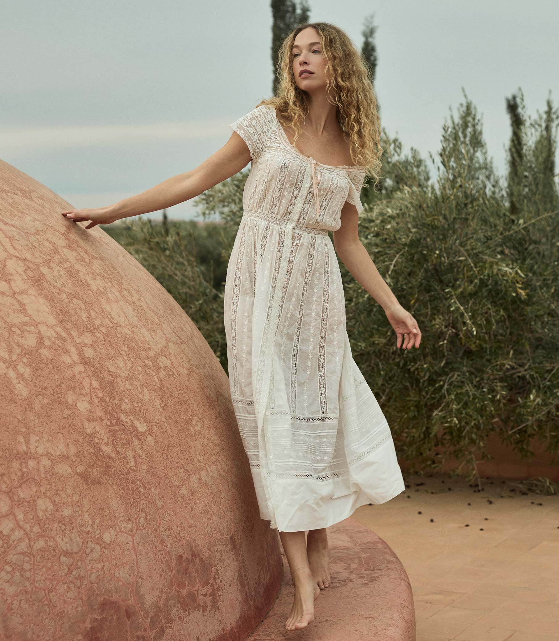 GEORGIANA DRESS -- SALT view 1
