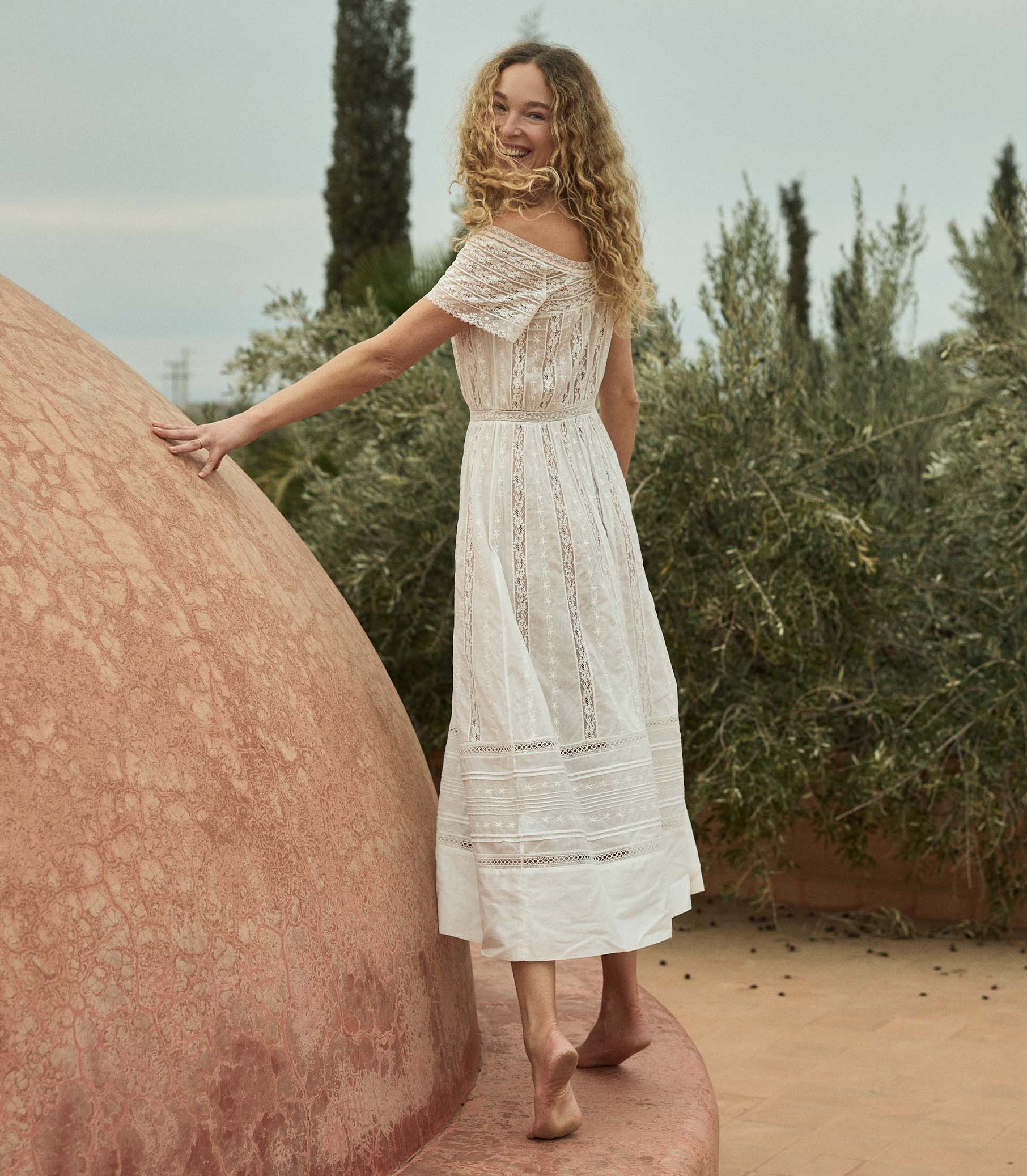 GEORGIANA DRESS -- SALT view 6
