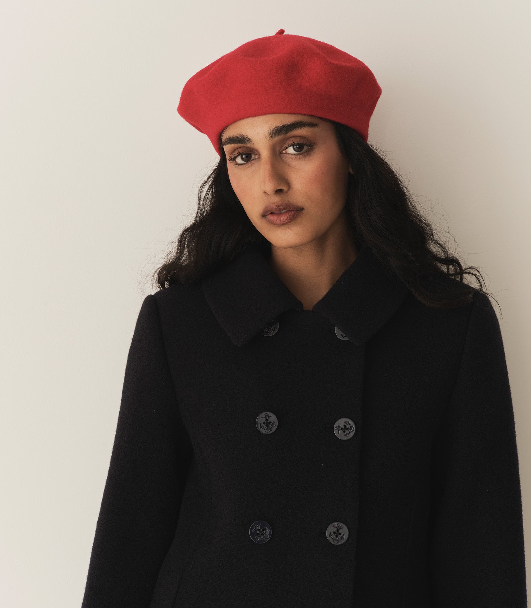 HMD -- GEORGIANNA BERET -- RED WOOL
