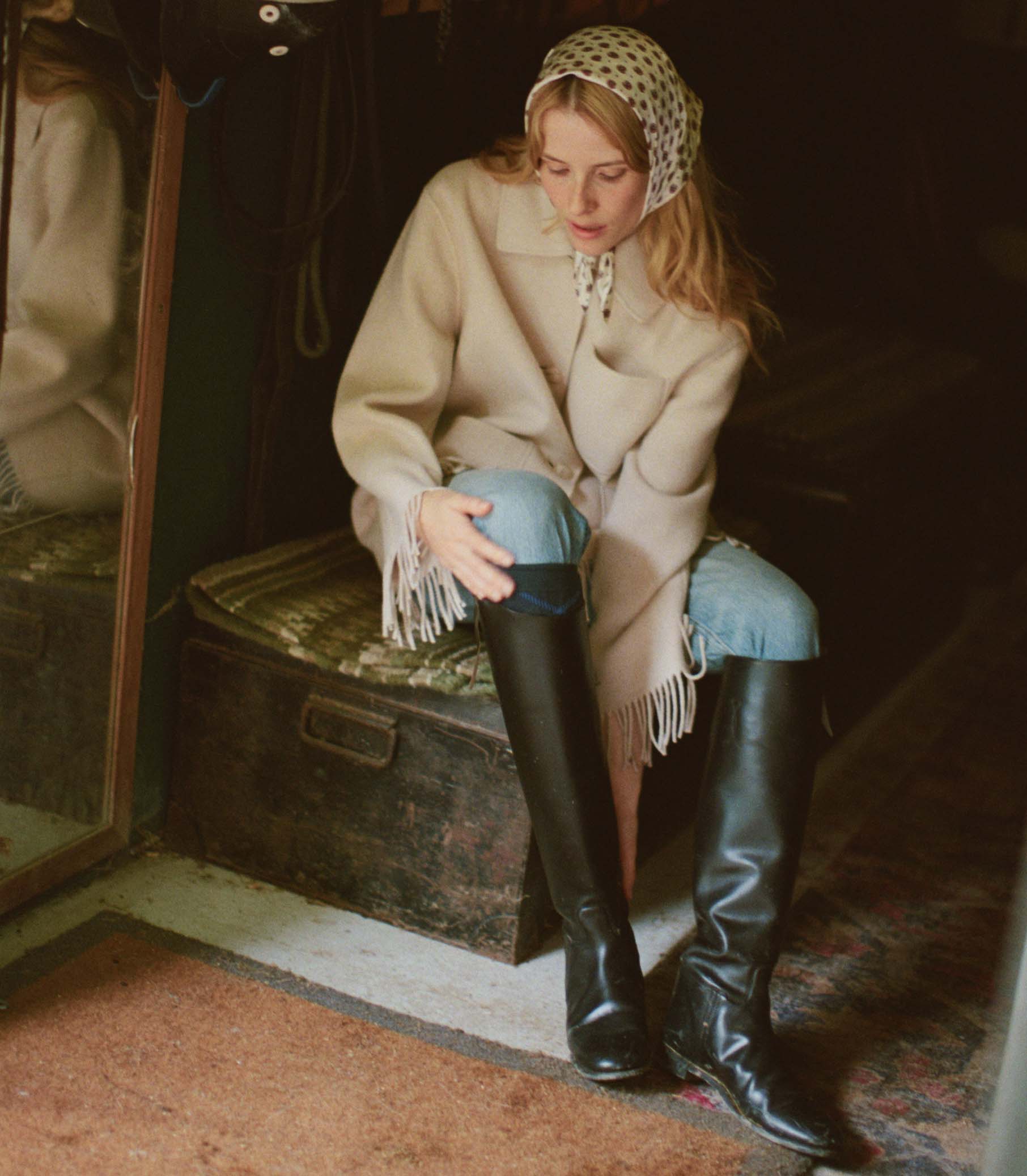 GERMAIN FRINGE COAT -- BUTTER CREAM view 22