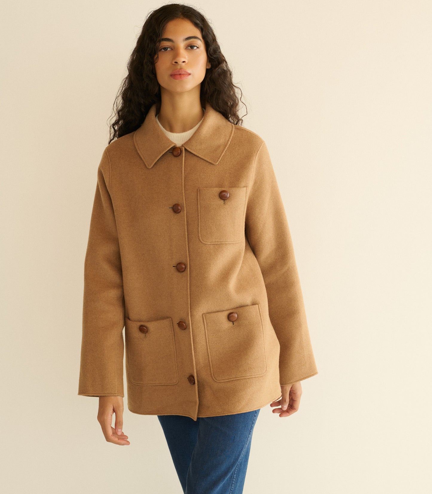 GERMAIN COAT -- LIGHT KHAKI
