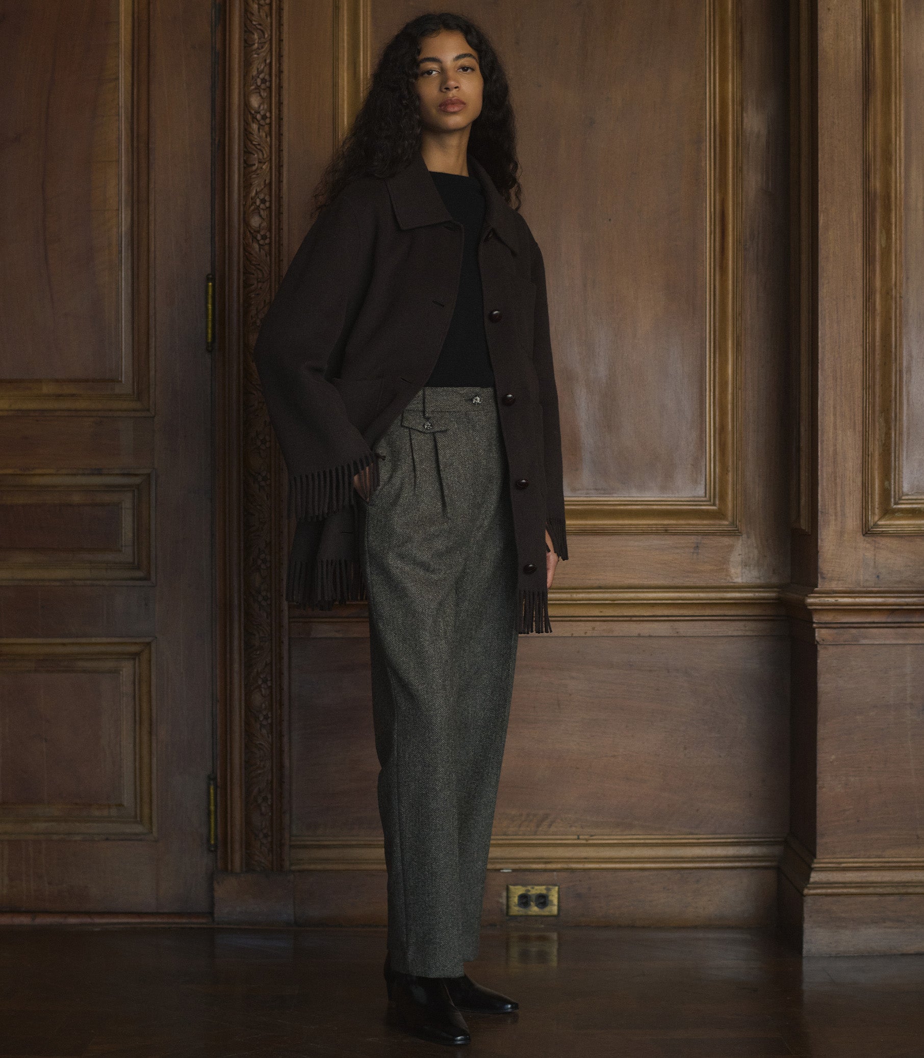 CHESTER PANT -- ENGLISH HERRINGBONE view 23
