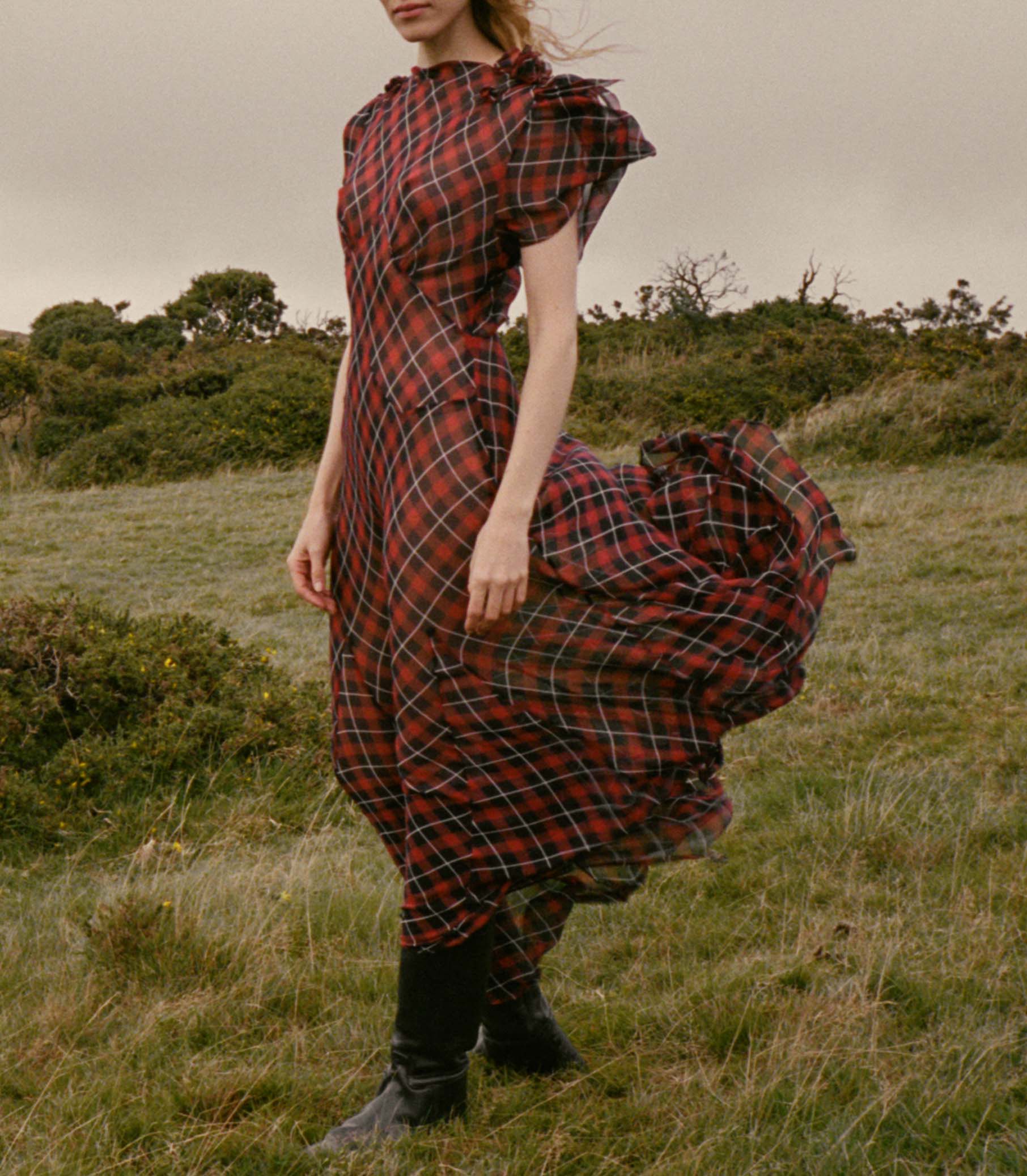 GILLIANNE DRESS -- ADALINE PLAID view 6