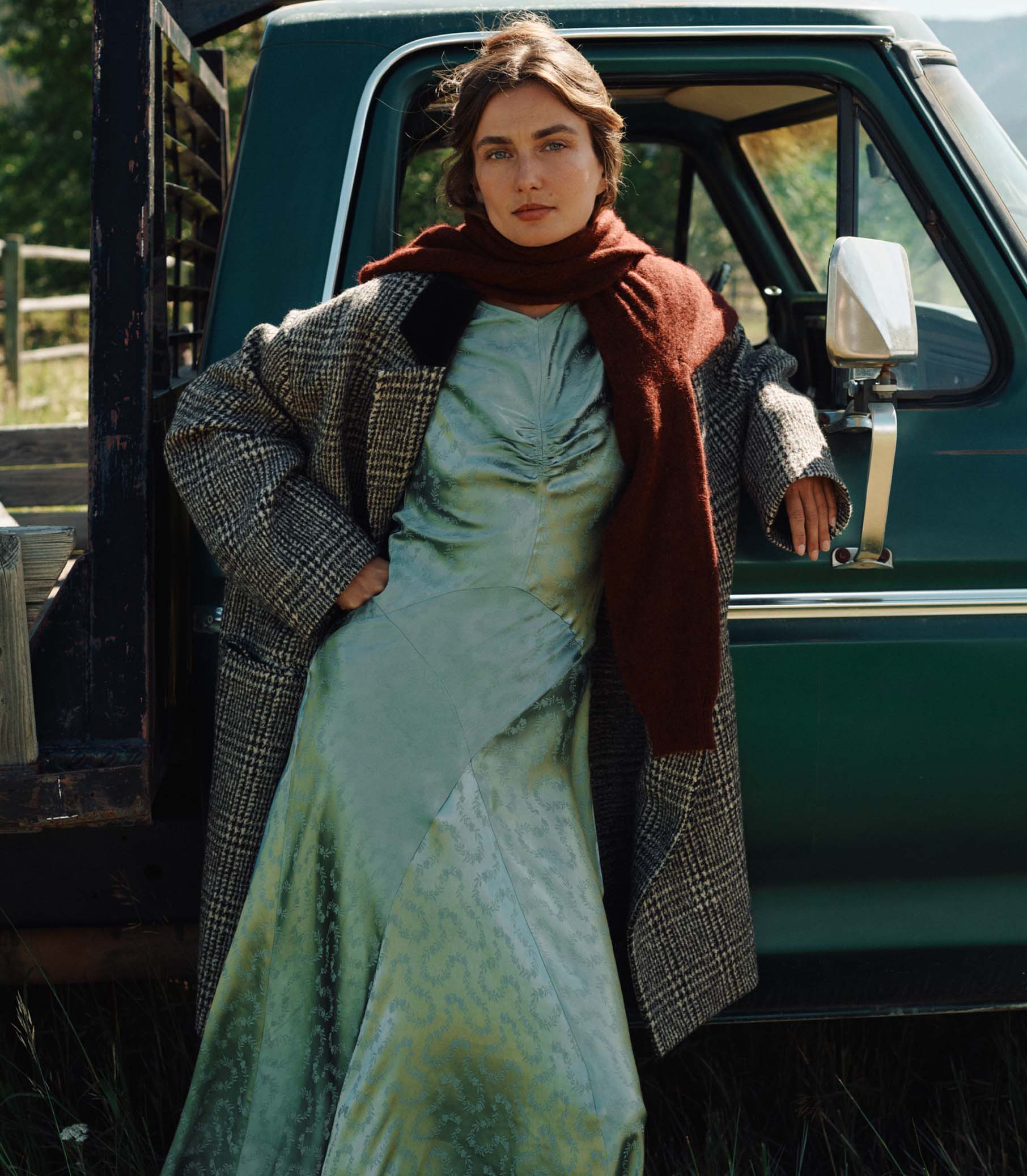 GINETTE DRESS -- DUSTY JADE view 3