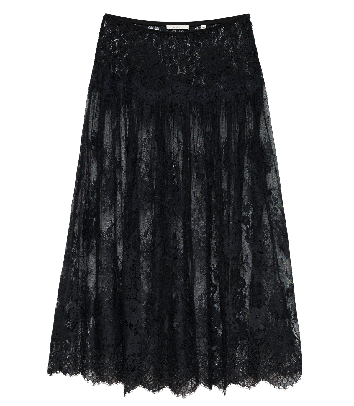 GIORGINE LACE SKIRT -- BLACK view 5
