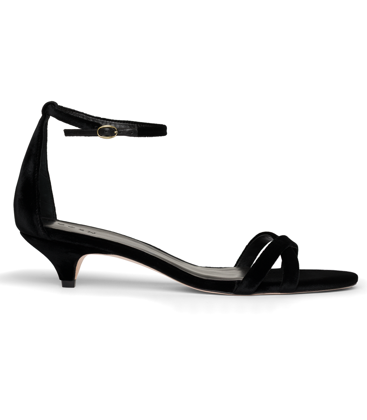 GIULIA HEEL -- BLACK VELVET