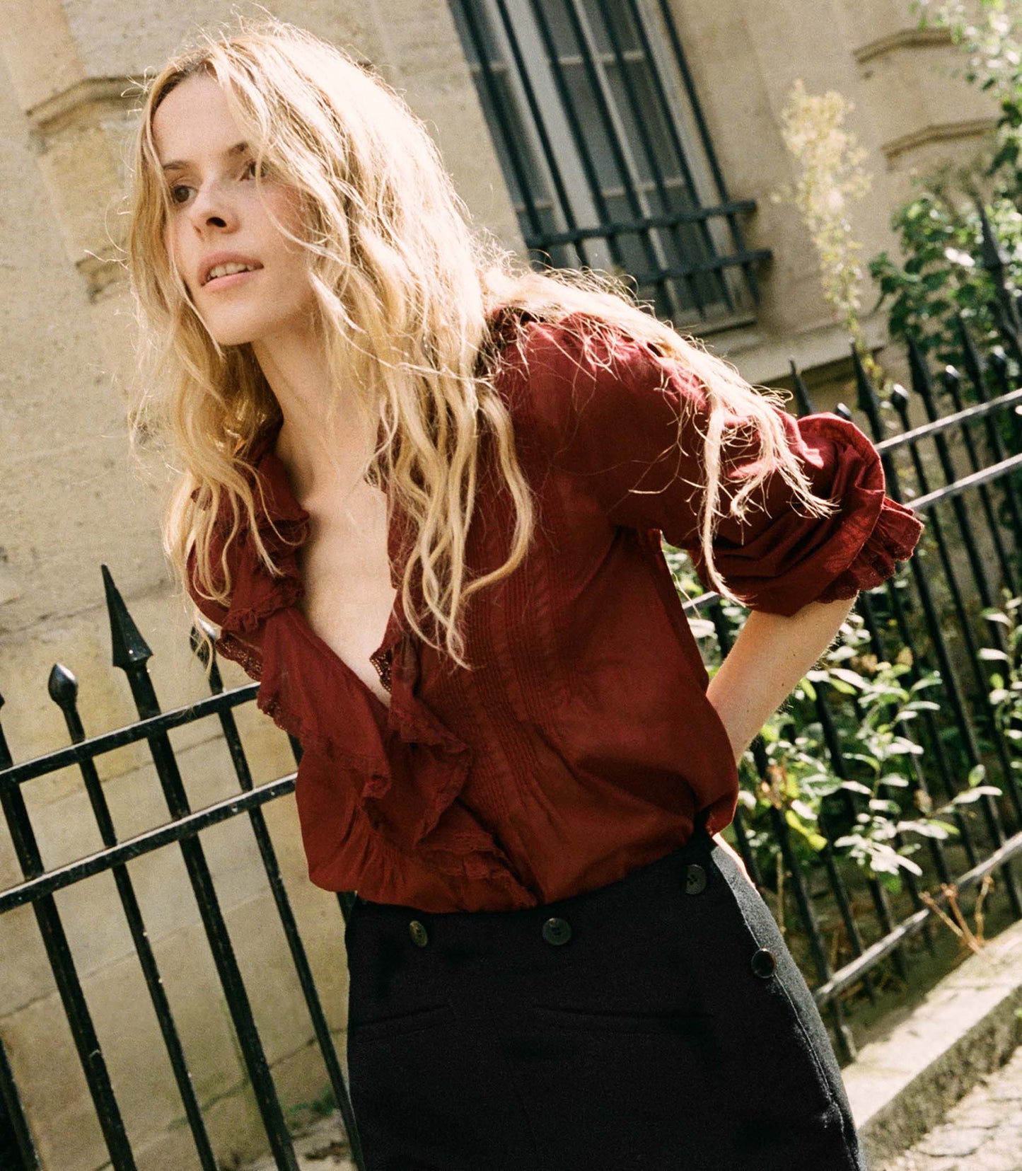 HMD -- HARDY TOP -- DEEP CRIMSON