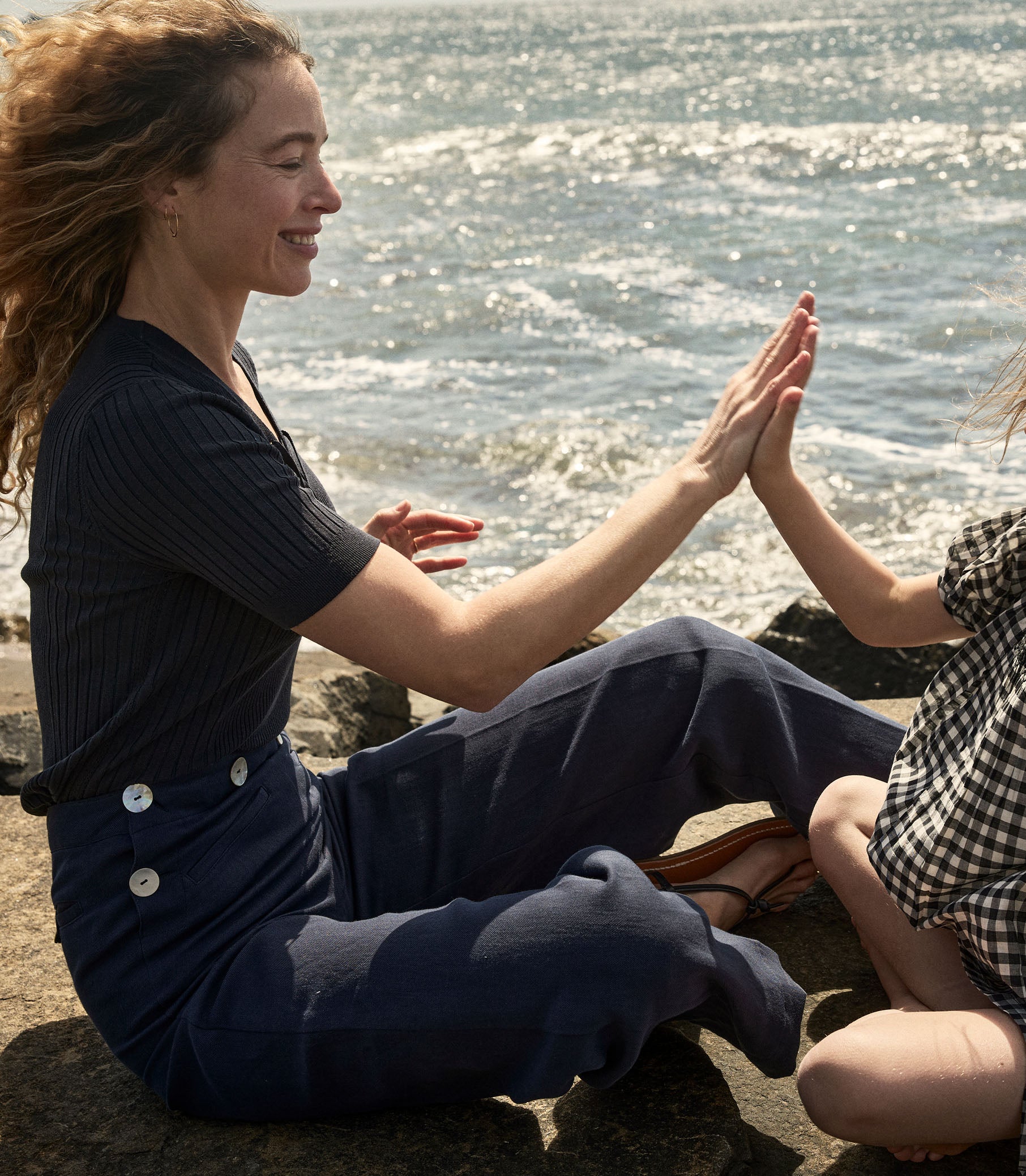 GLENNE PANT -- NAVY view 3