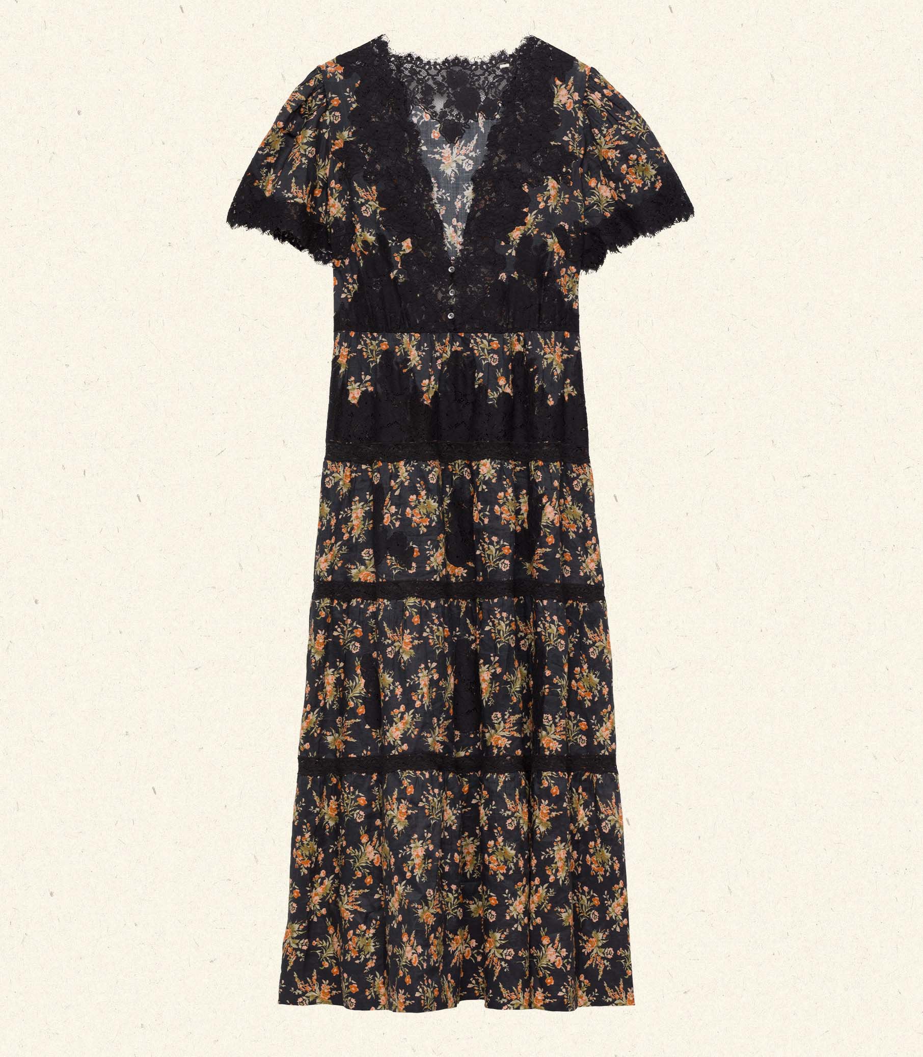 HMD -- GRACIELLA DRESS -- FOXGLOVE FLORAL view 5
