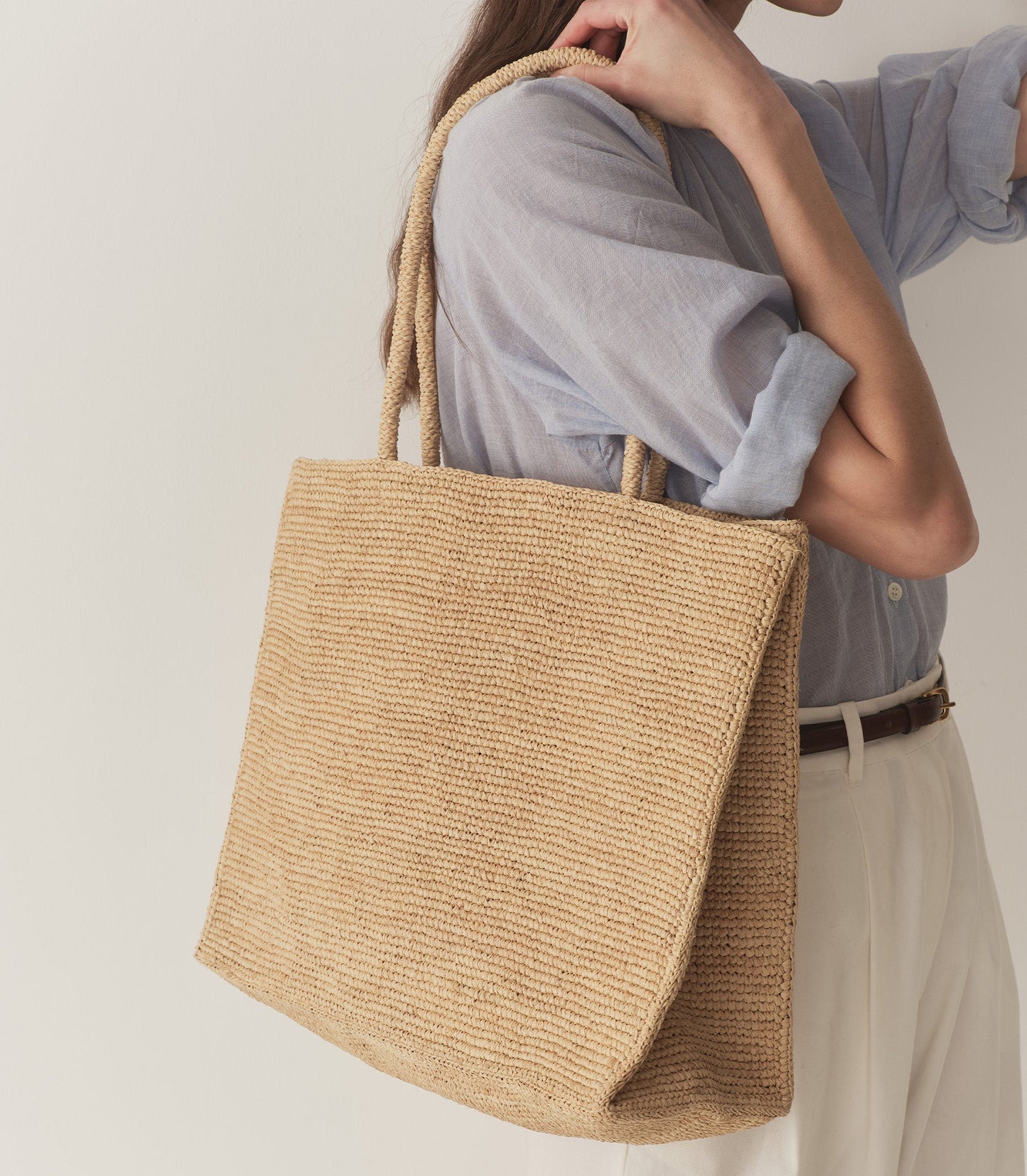 HMD -- GRANDE MATHILDE BAG -- NATURAL RAFFIA