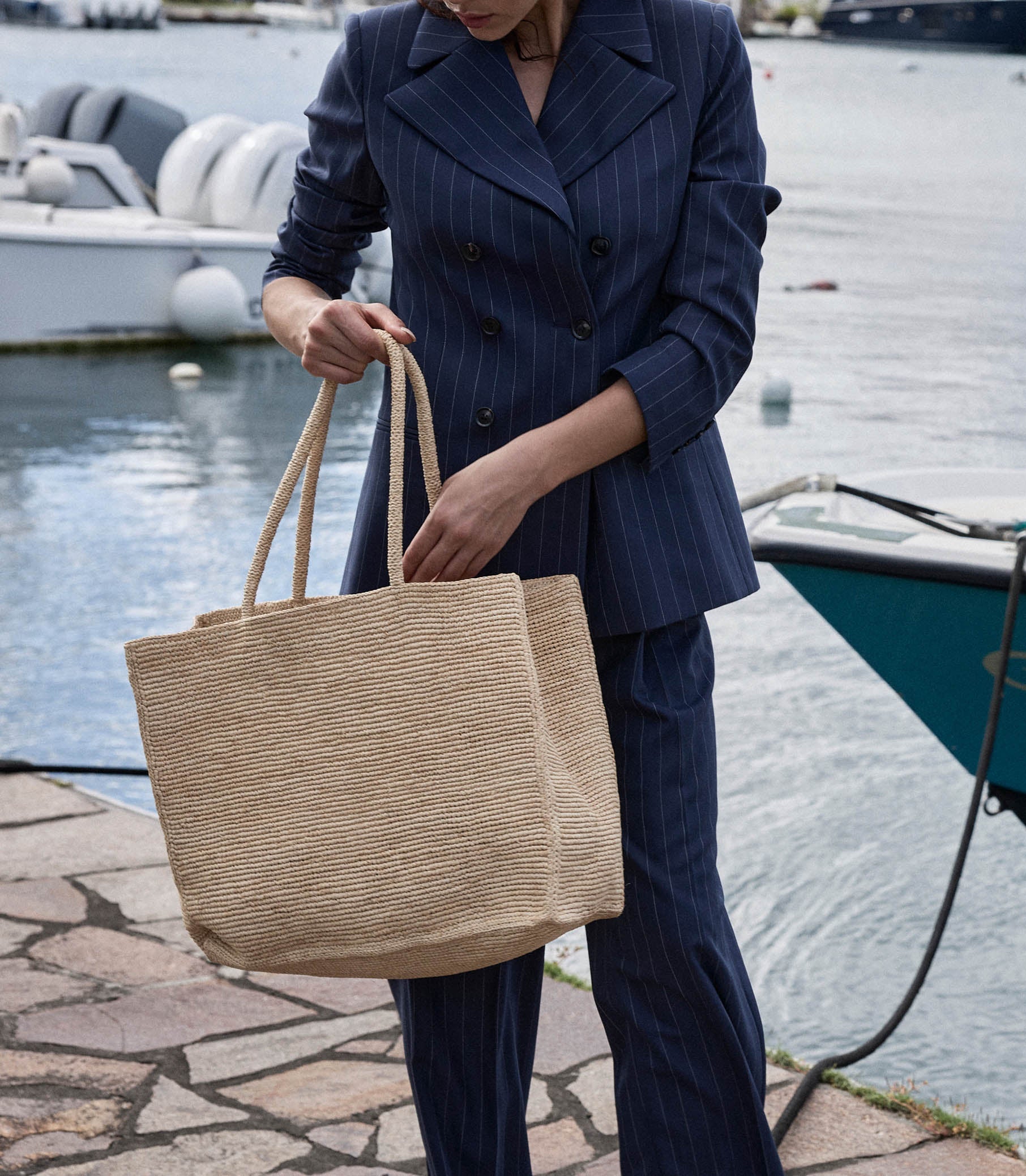 HMD -- GRANDE MATHILDE BAG -- NATURAL RAFFIA view 3
