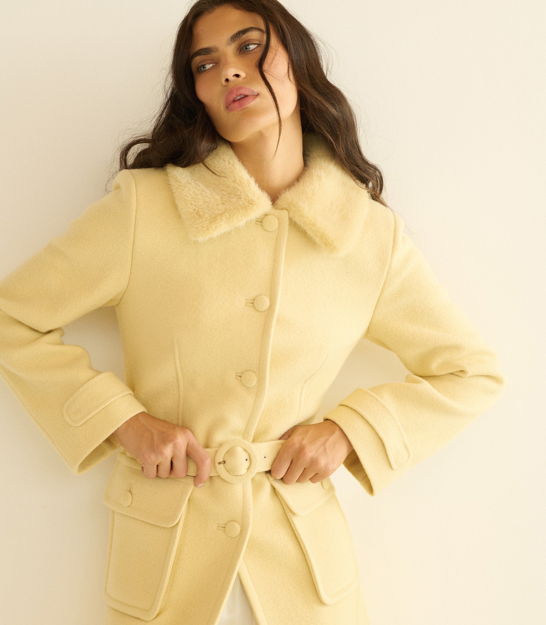 GREENWICH COAT -- CITRONE view 3
