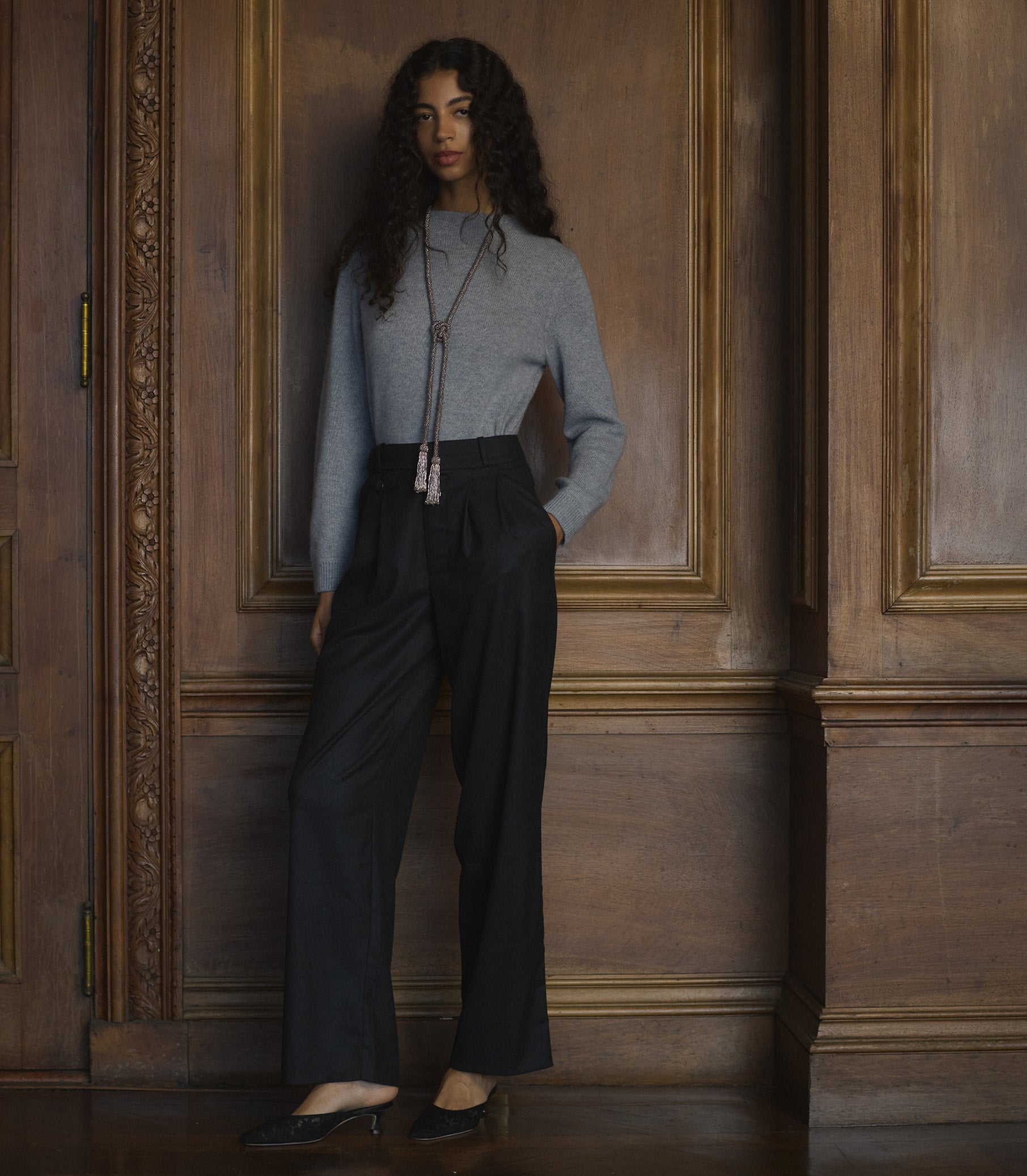 GRIFFIN PANT -- DARK CHARCOAL view 4