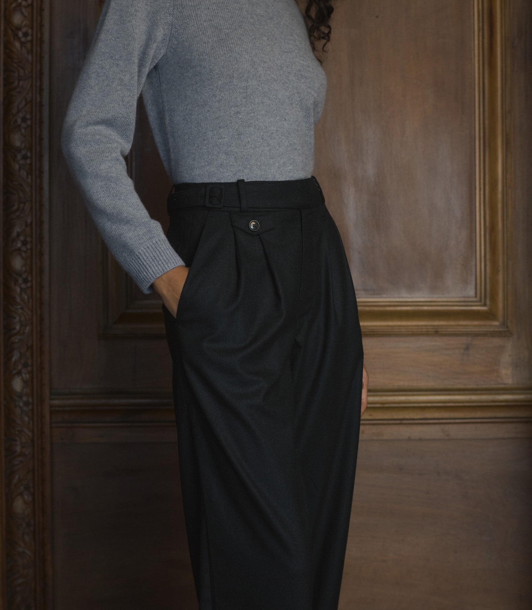 GRIFFIN PANT -- DARK CHARCOAL view 3