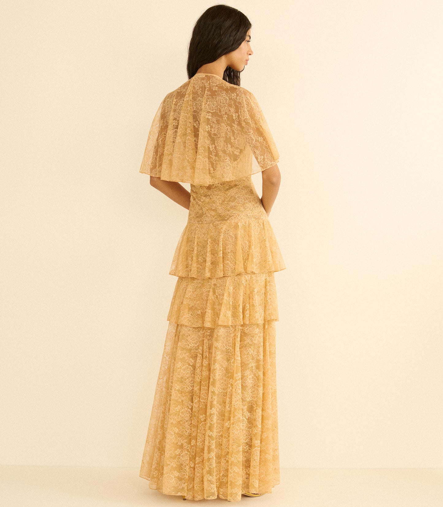 GWYNETH DRESS -- BEIGE PEARL