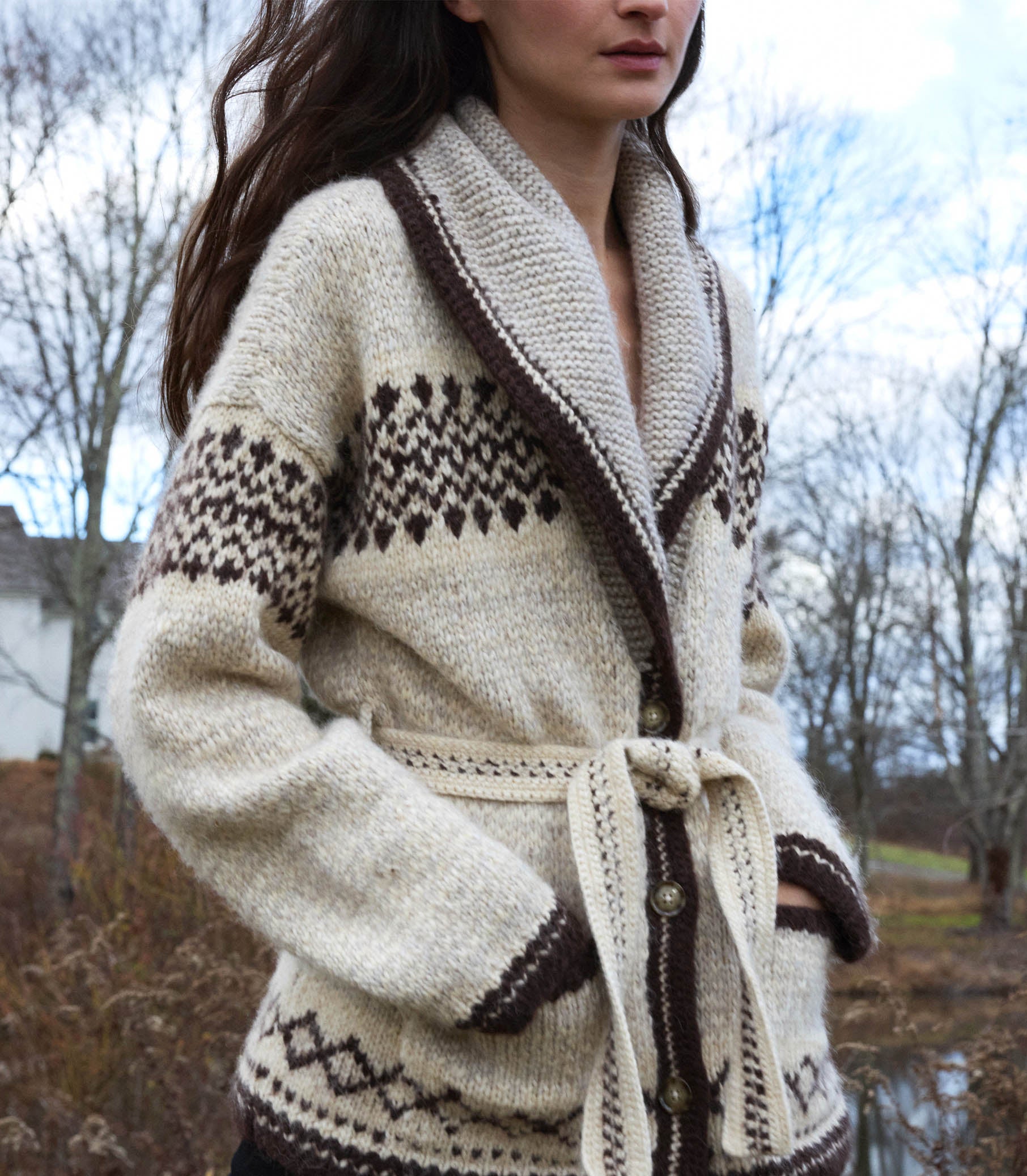 HALE CARDIGAN -- WHIDBEY JACQUARD view 4