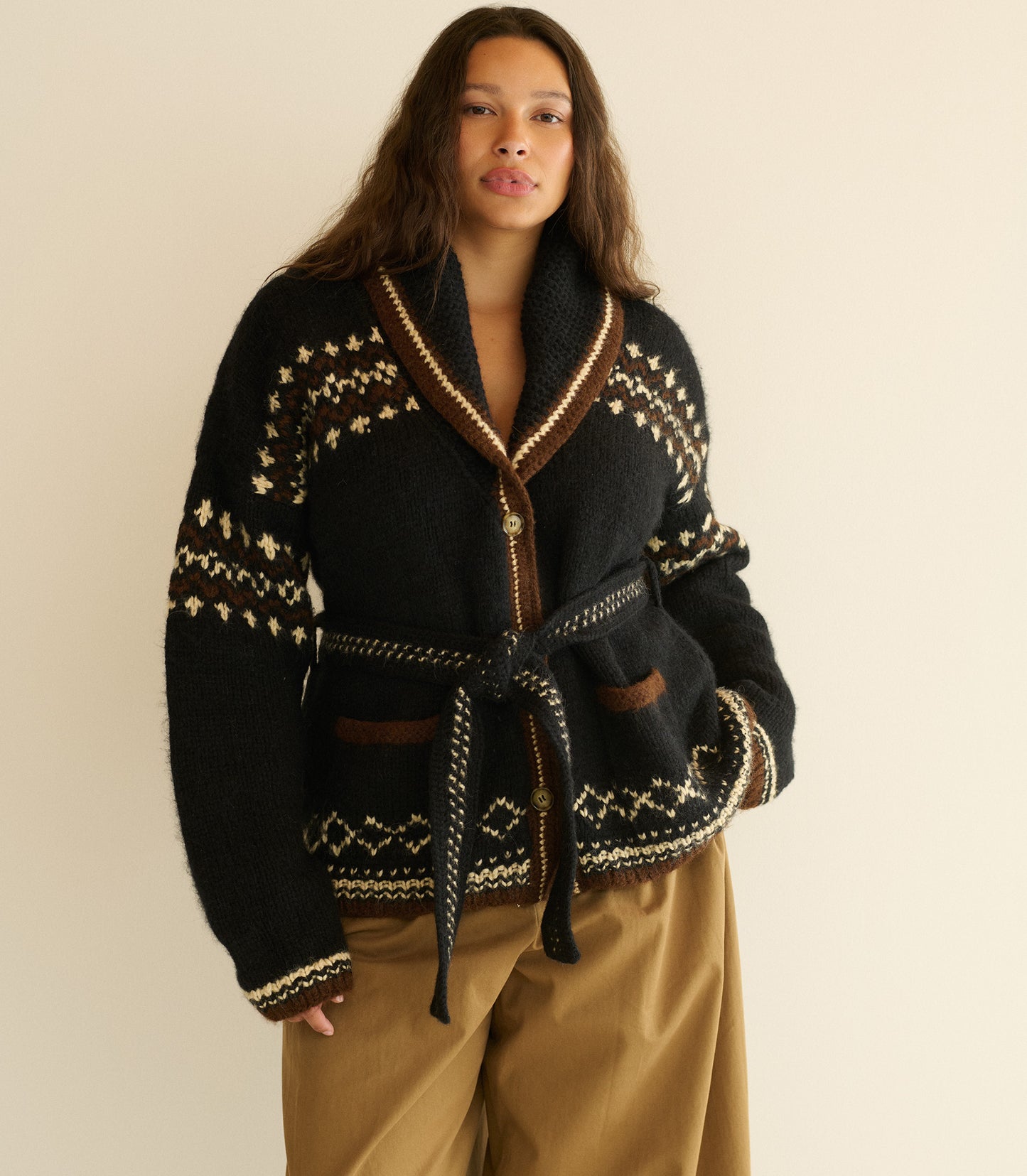 HALE CARDIGAN -- WHIDBEY JACQUARD