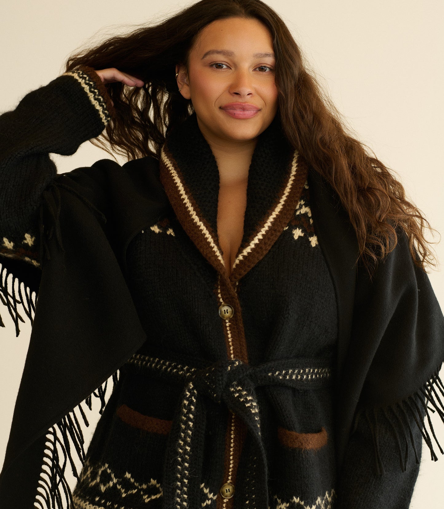 HALE CARDIGAN -- WHIDBEY JACQUARD