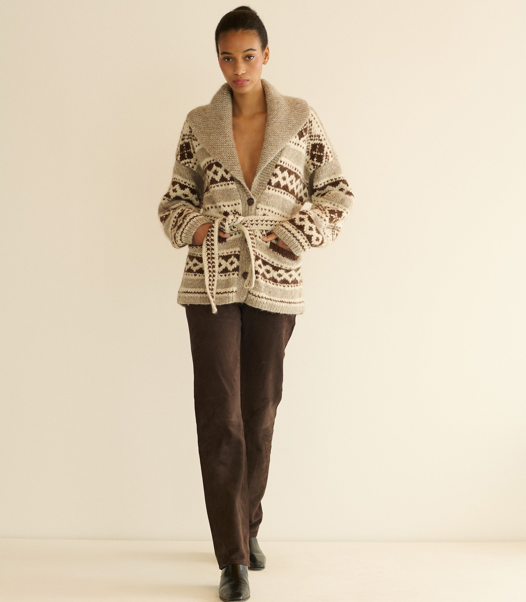 HALE CARDIGAN -- RAINER JACQUARD view 3