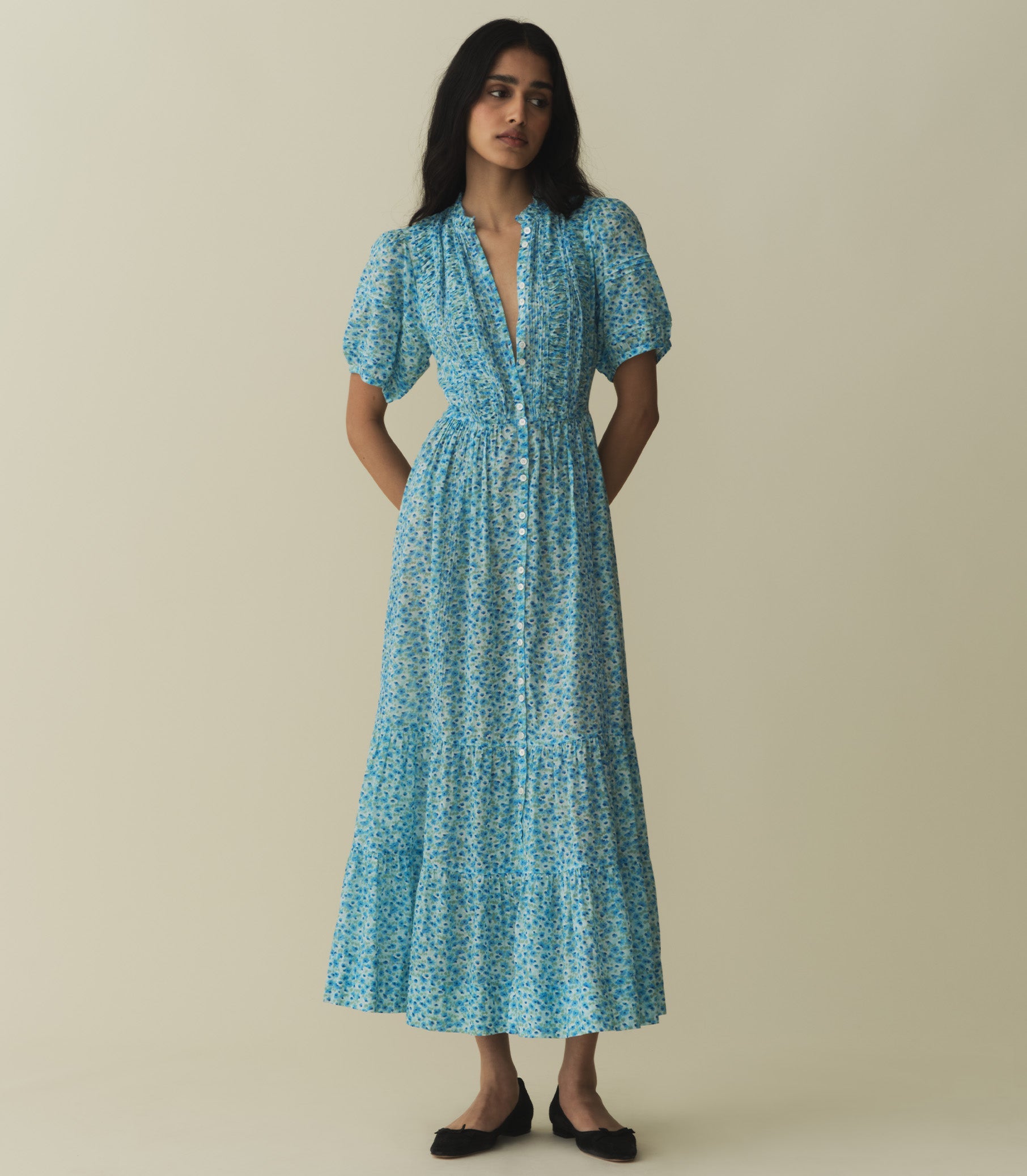 HMD -- HALEIGH DRESS -- BLEU DAISY FIELDS view 2
