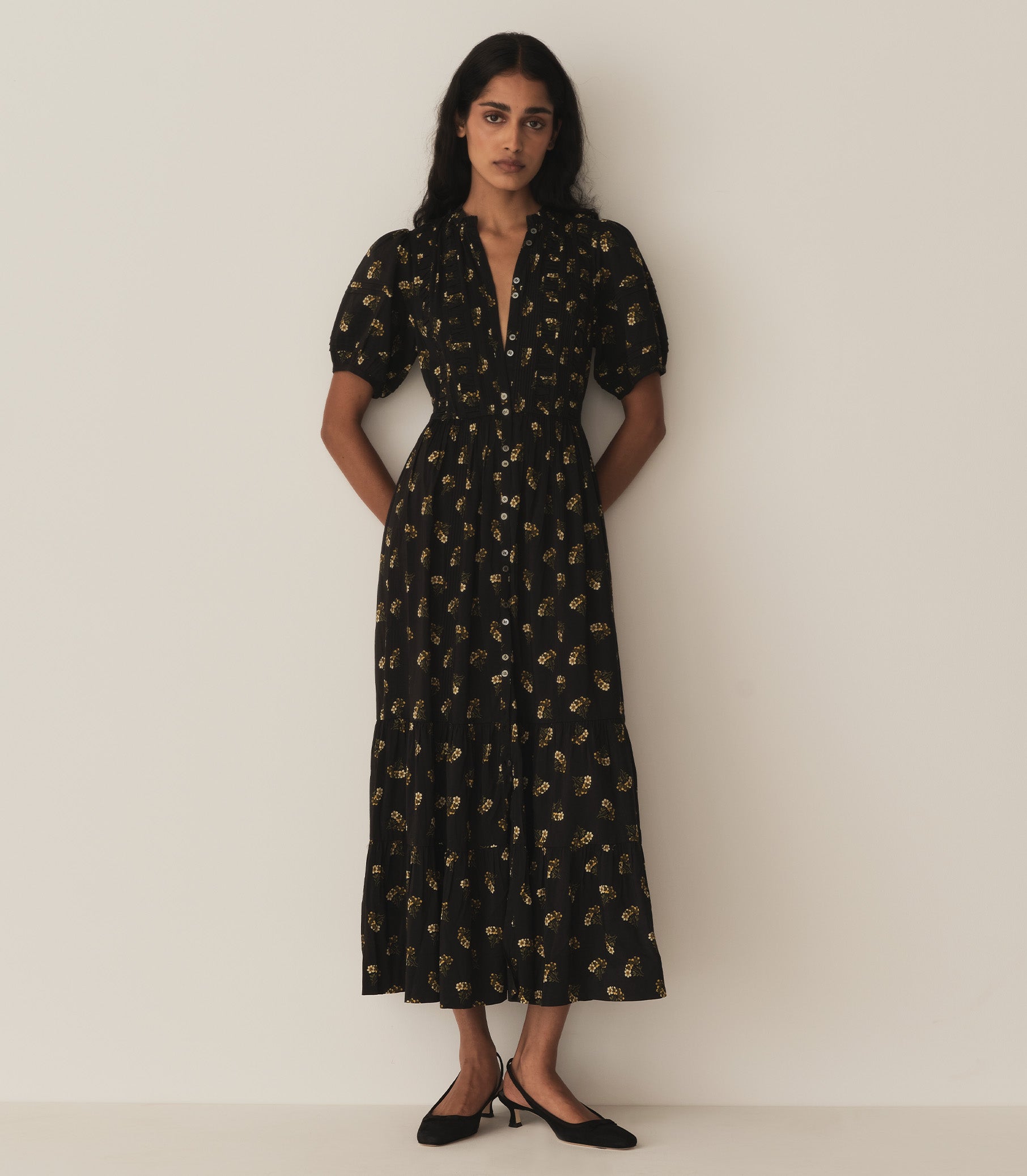 HALEIGH DRESS -- BUTTERCUP BOUQUET view 3
