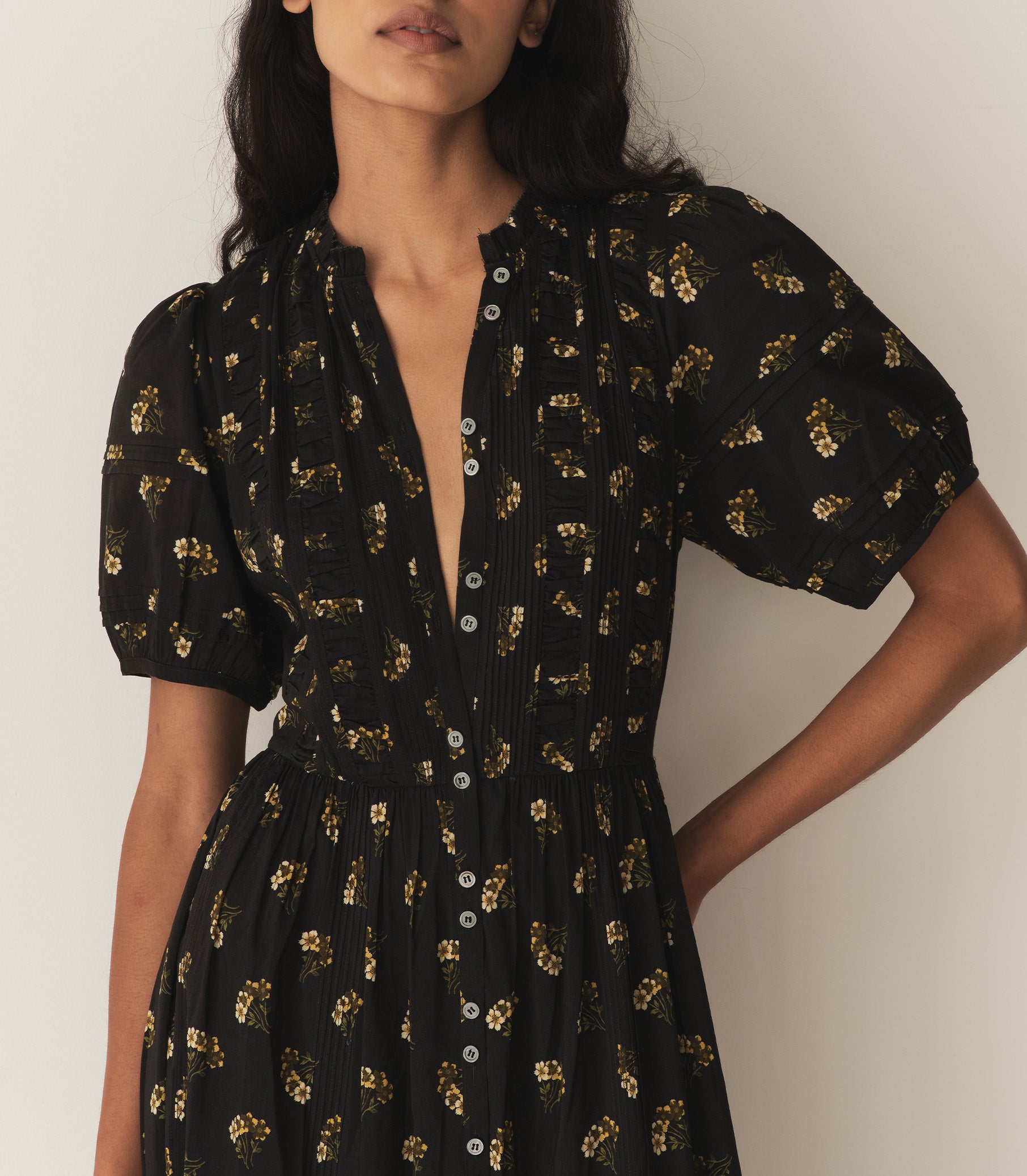 HALEIGH DRESS -- BUTTERCUP BOUQUET view 2