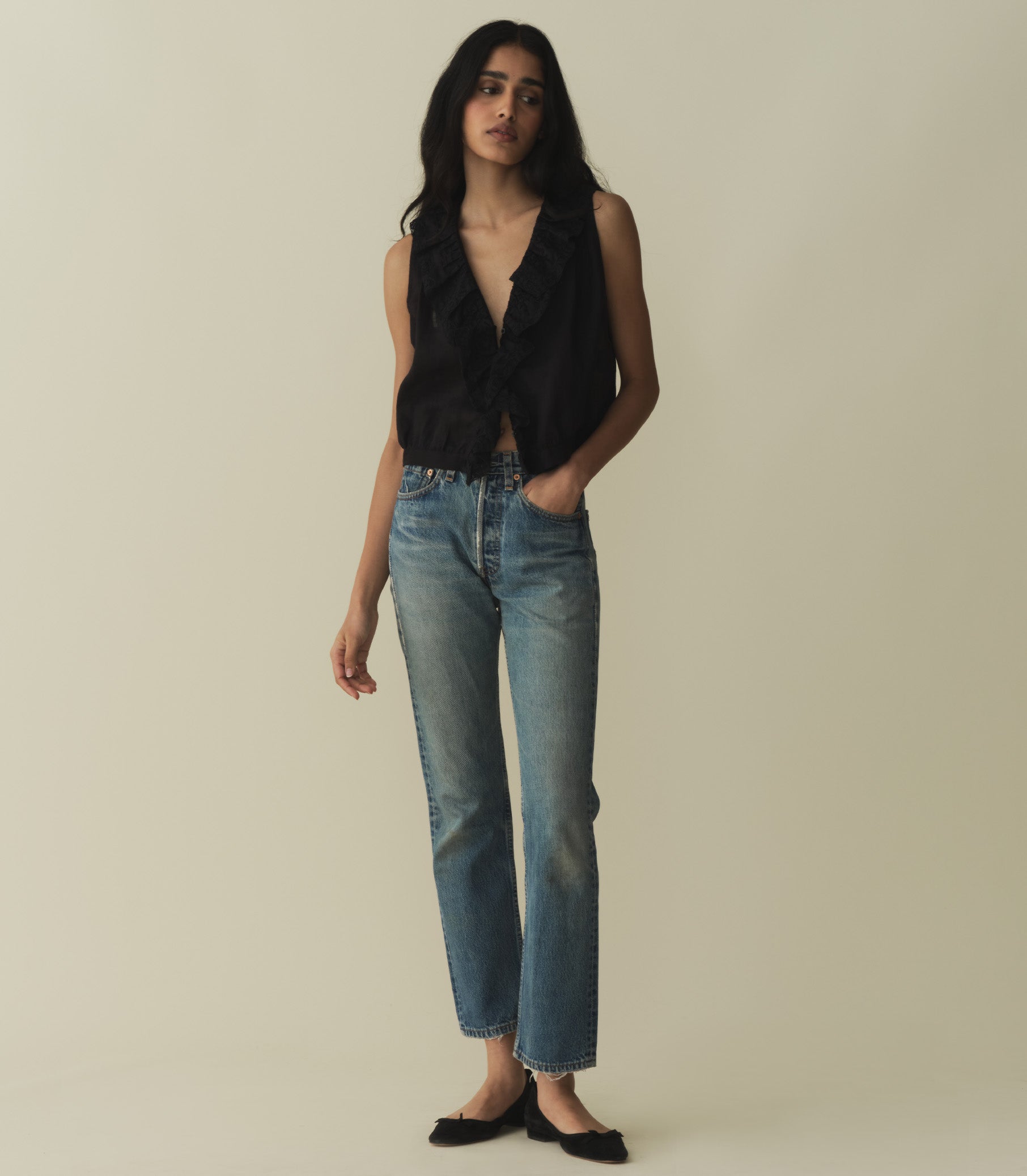 HMD -- HALETTE TOP -- BLACK view 2
