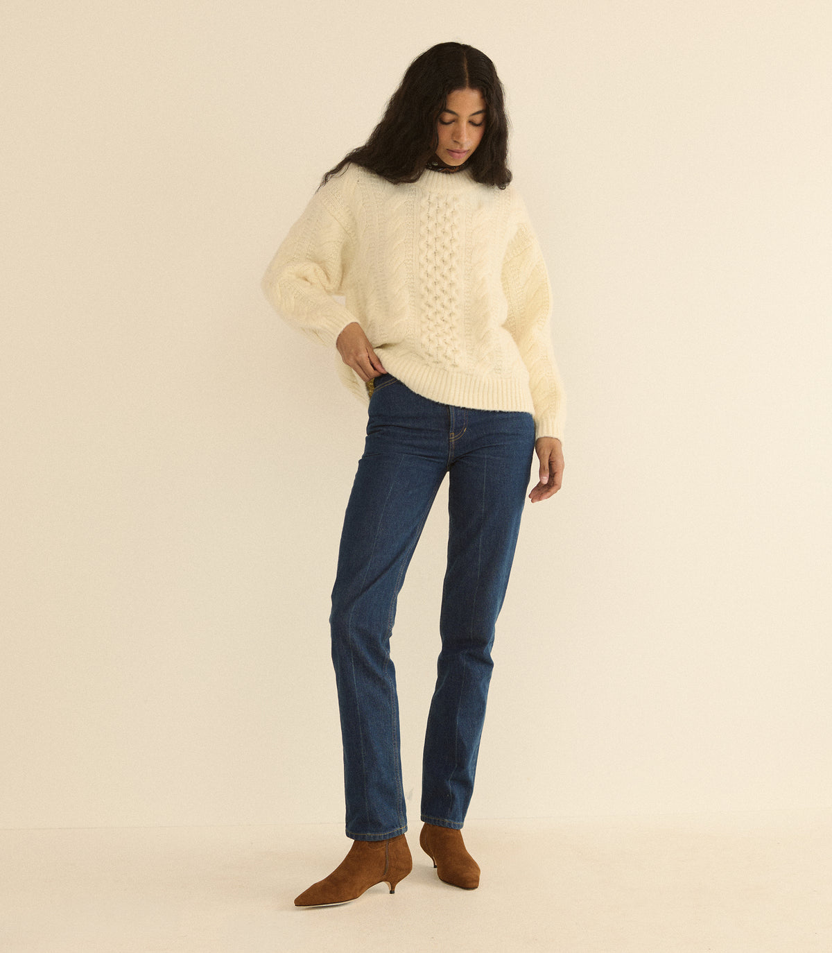 HALLSTATT SWEATER -- IVORY view 3
