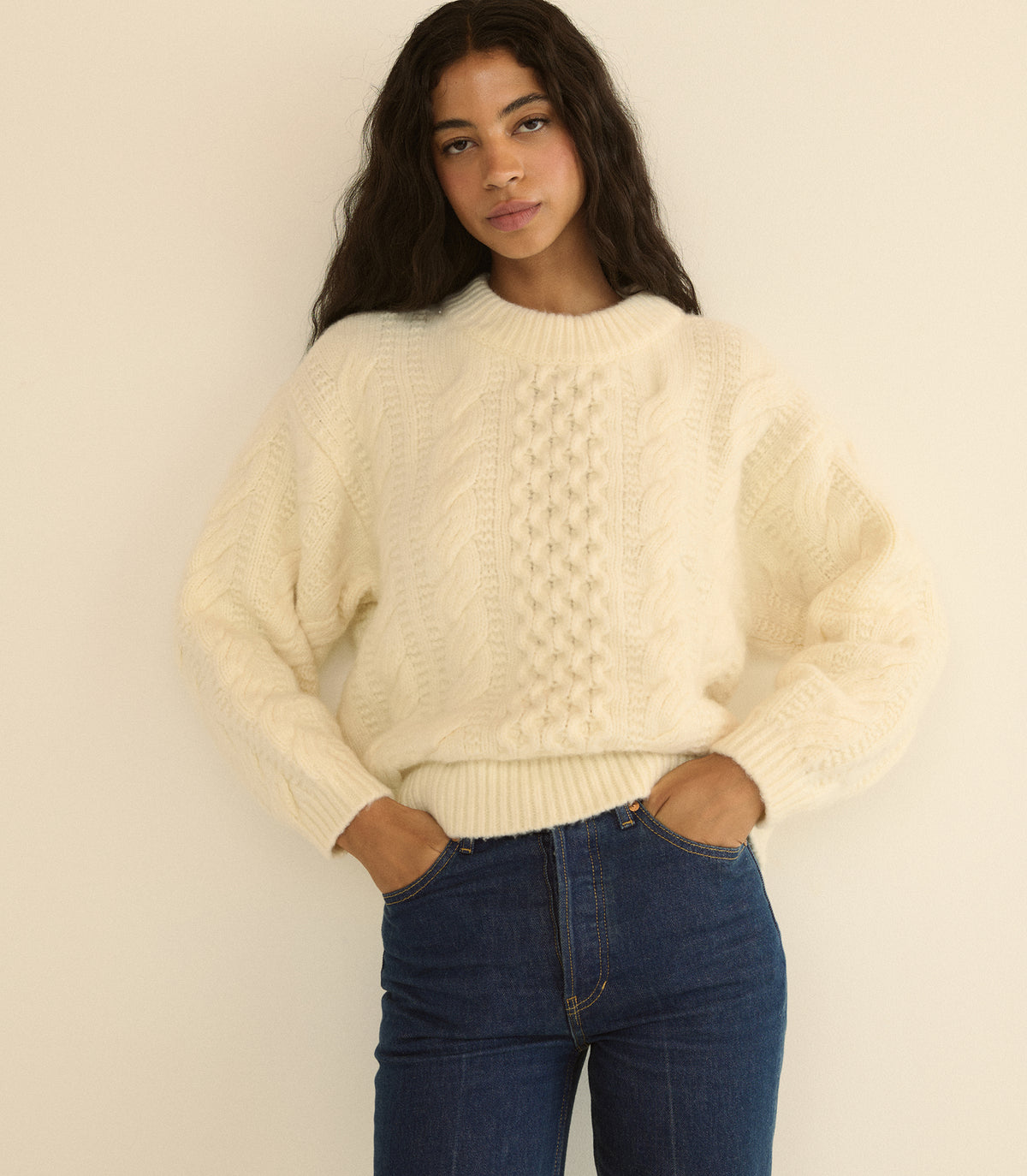 HALLSTATT SWEATER -- IVORY