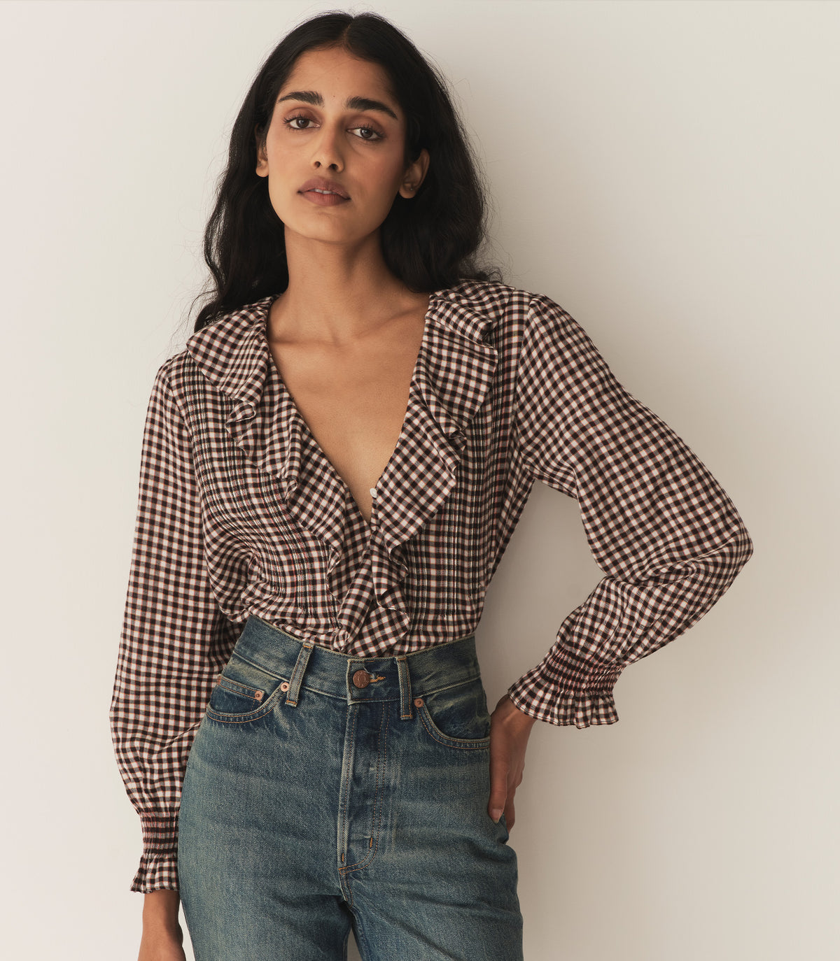 HMD -- HARDY TOP -- DELPHINE PLAID view 2
