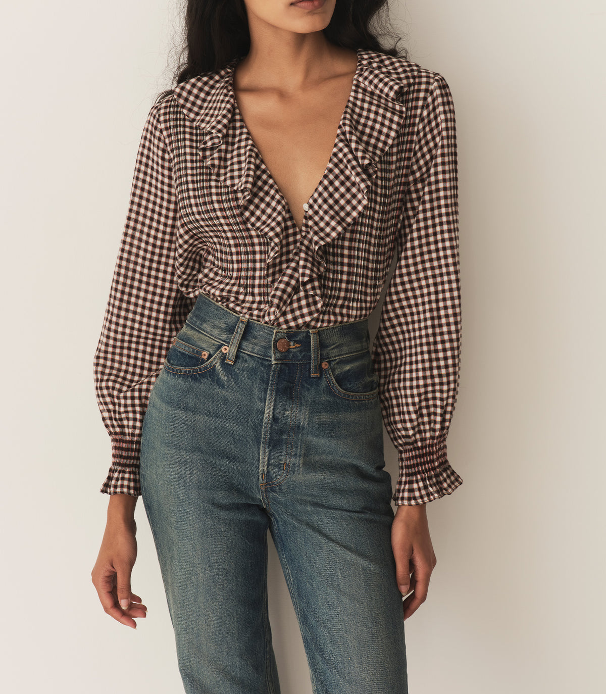 HMD -- HARDY TOP -- DELPHINE PLAID view 1

