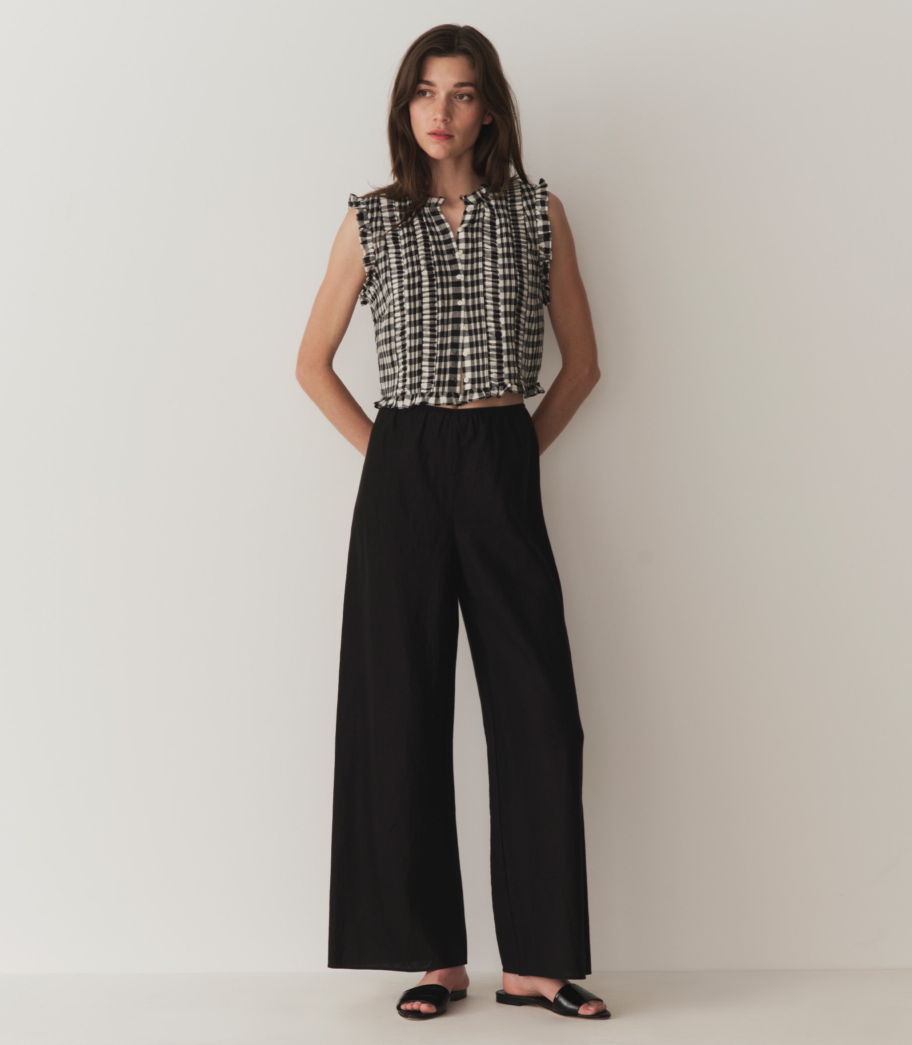 HMD -- HARIETTA TOP -- MARILYN GINGHAM view 6
