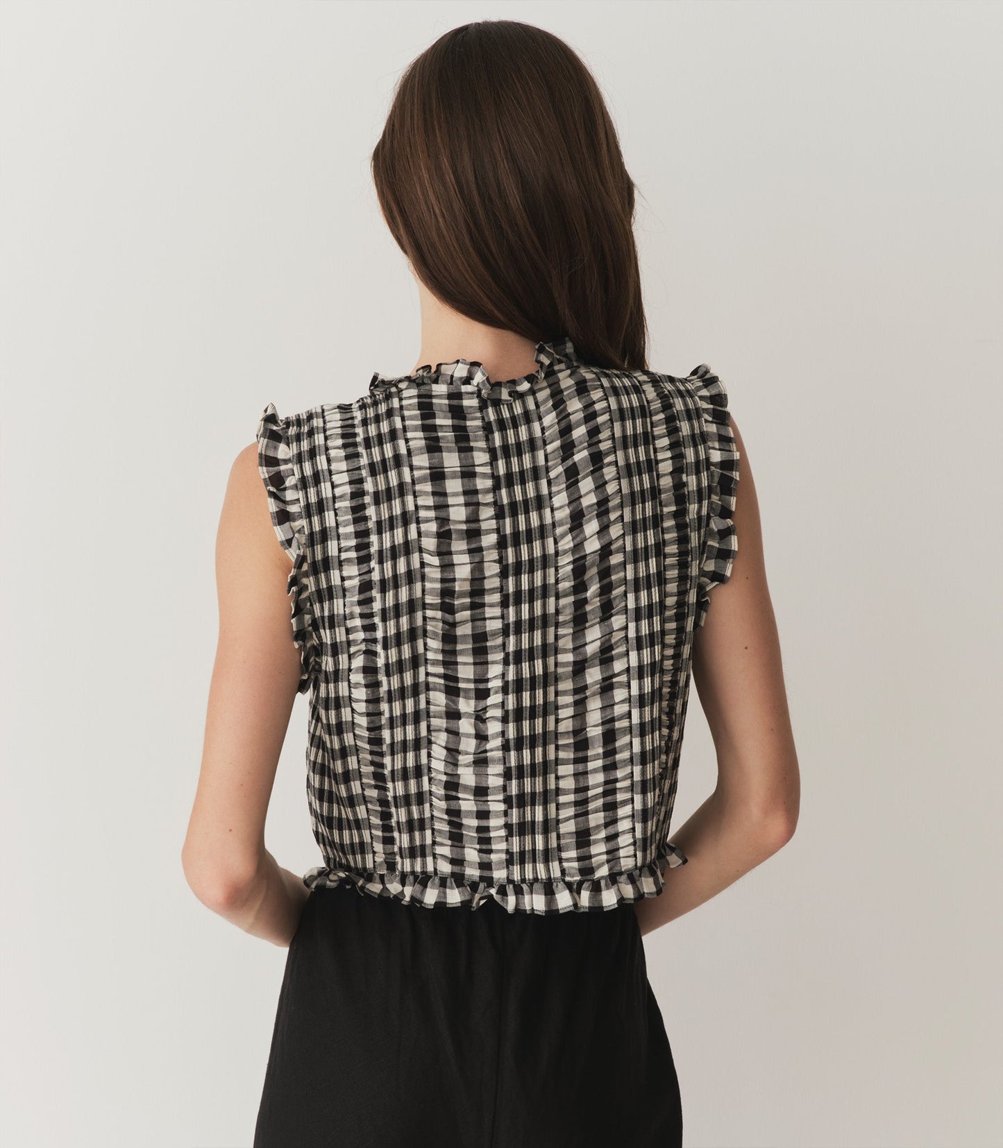 HMD -- HARIETTA TOP -- MARILYN GINGHAM