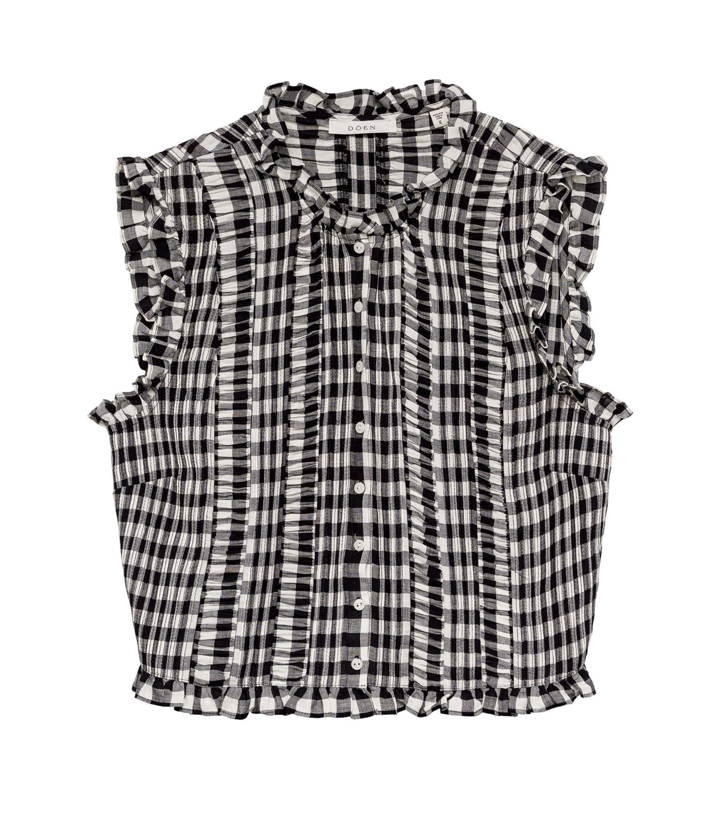 HMD -- HARIETTA TOP -- MARILYN GINGHAM