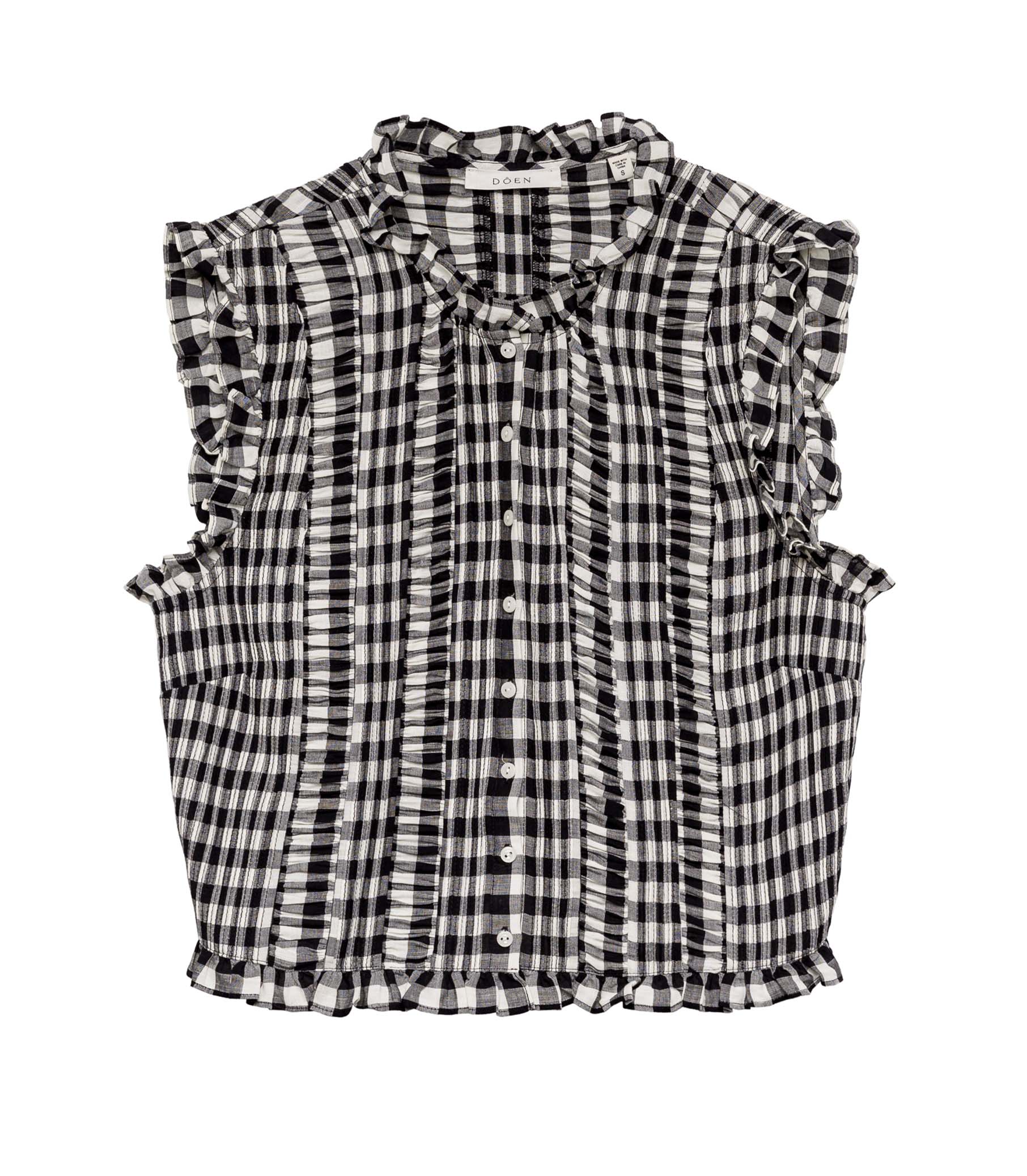 HMD -- HARIETTA TOP -- MARILYN GINGHAM view 8

