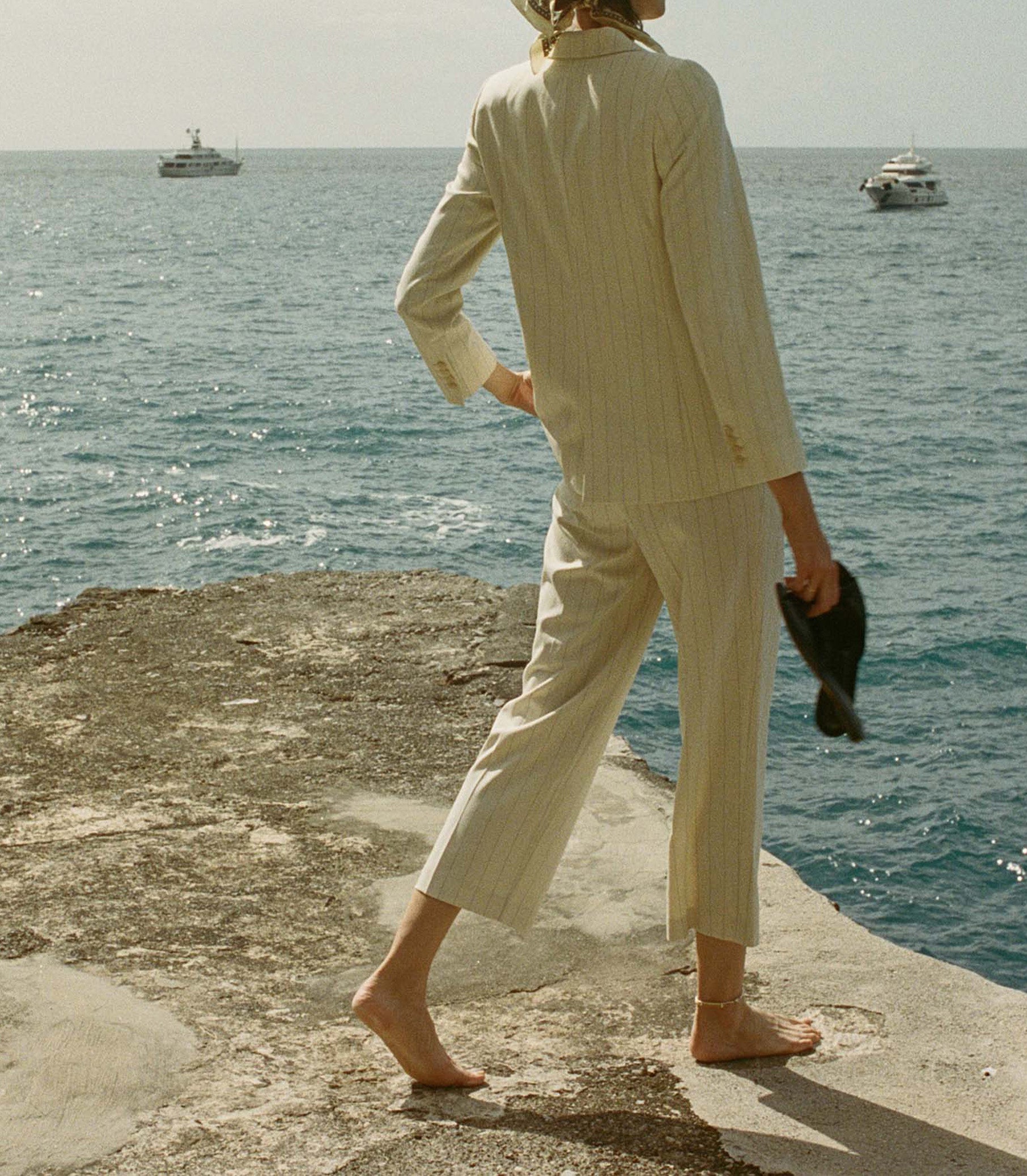 HMD -- OLIVIA PANT -- GESSATO STRIPE view 3
