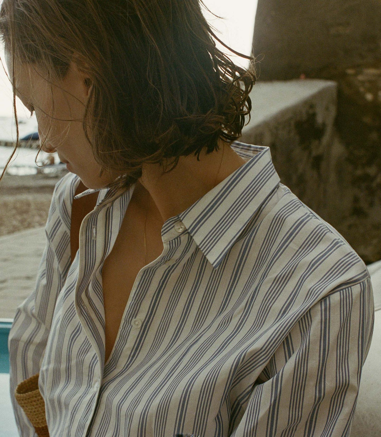 HMD -- HAVA TOP -- INDIGO SORRENTO STRIPE