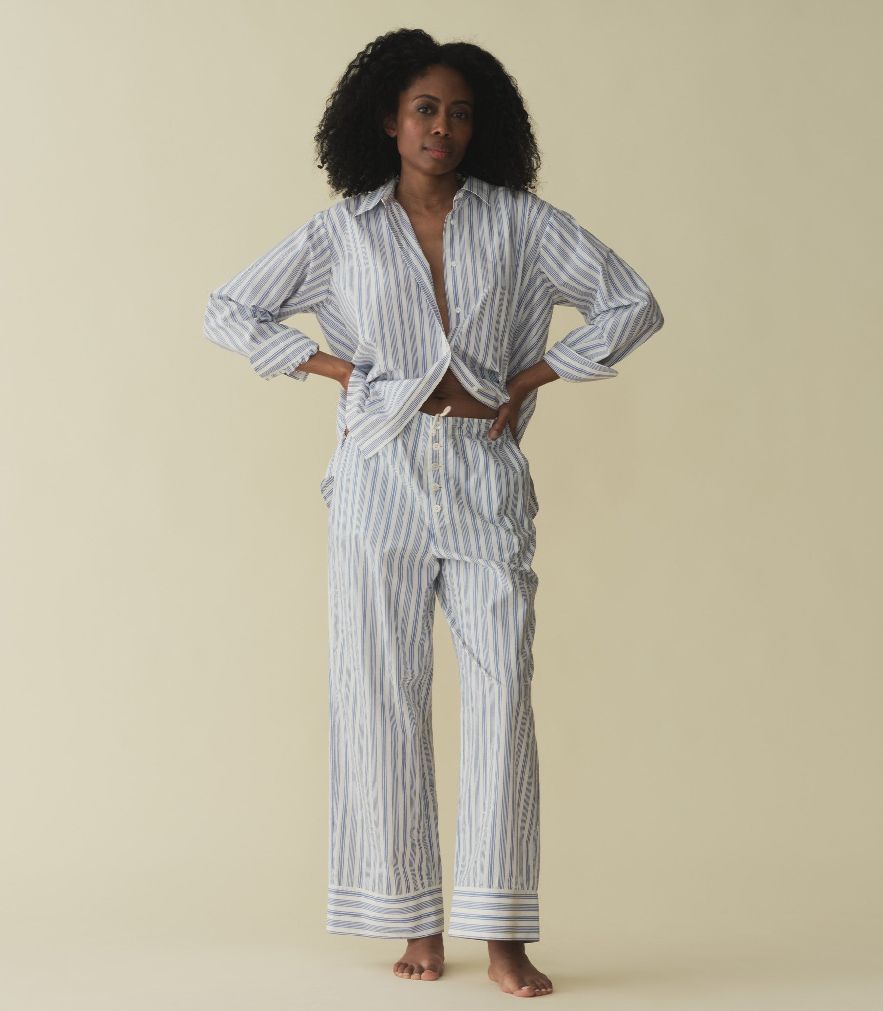 HMD -- HAVA TOP -- INDIGO SORRENTO STRIPE view 9
